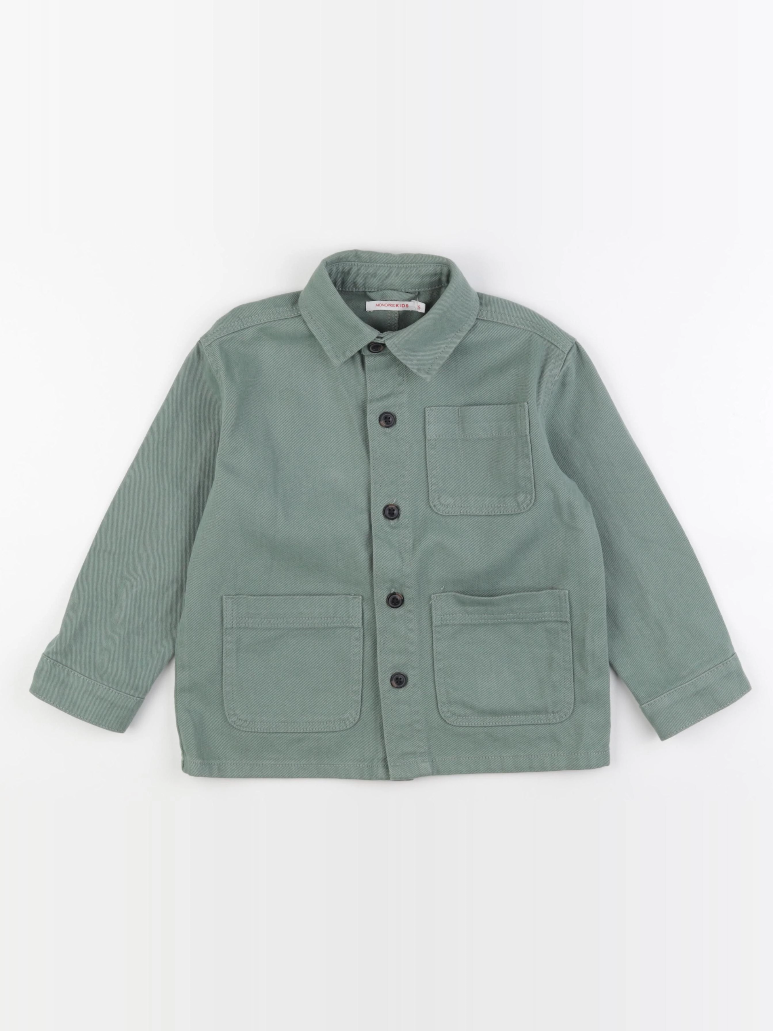 Monoprix - veste vert - 5 ans