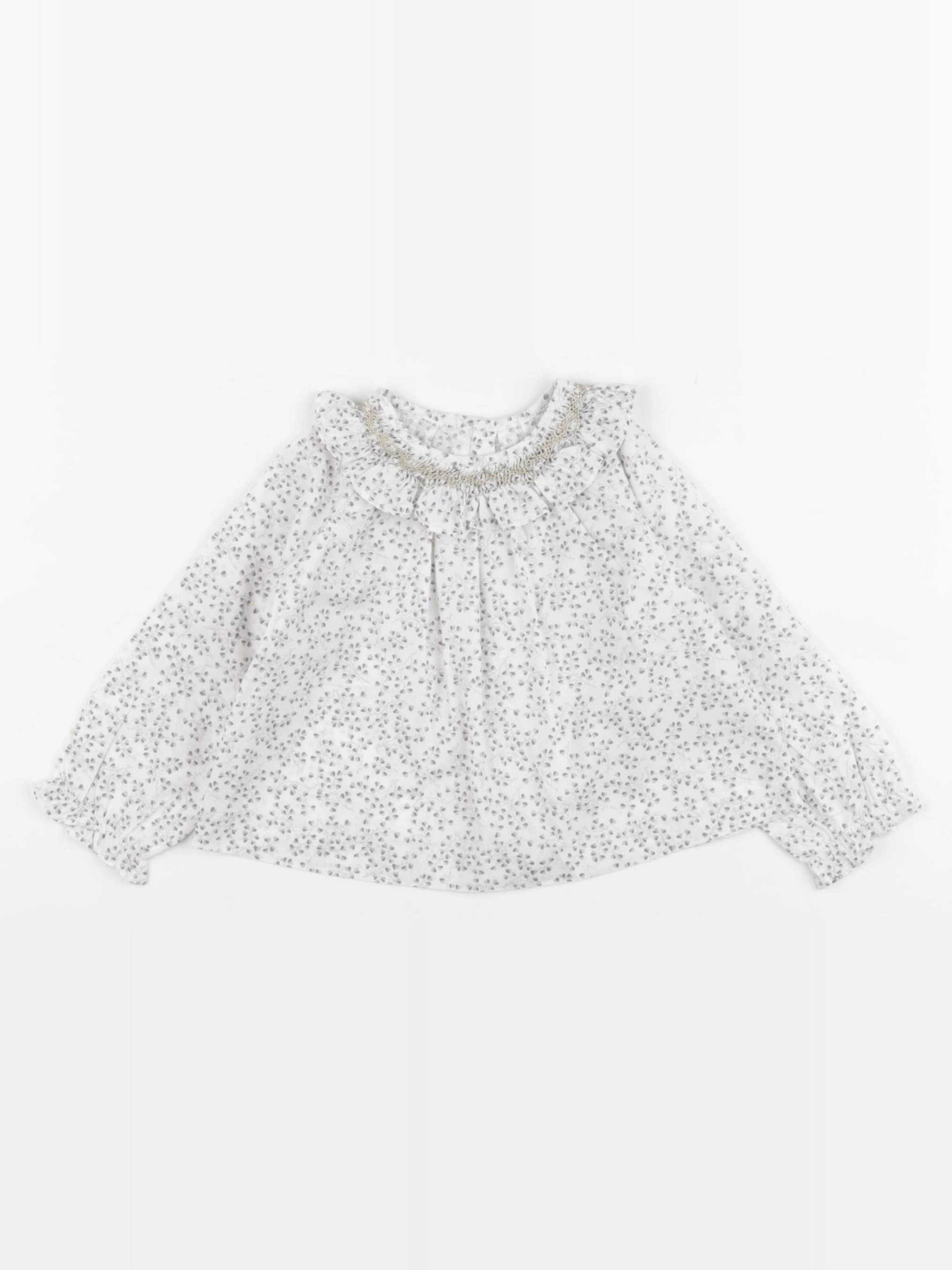 Jacadi - blouse gris - 12 mois