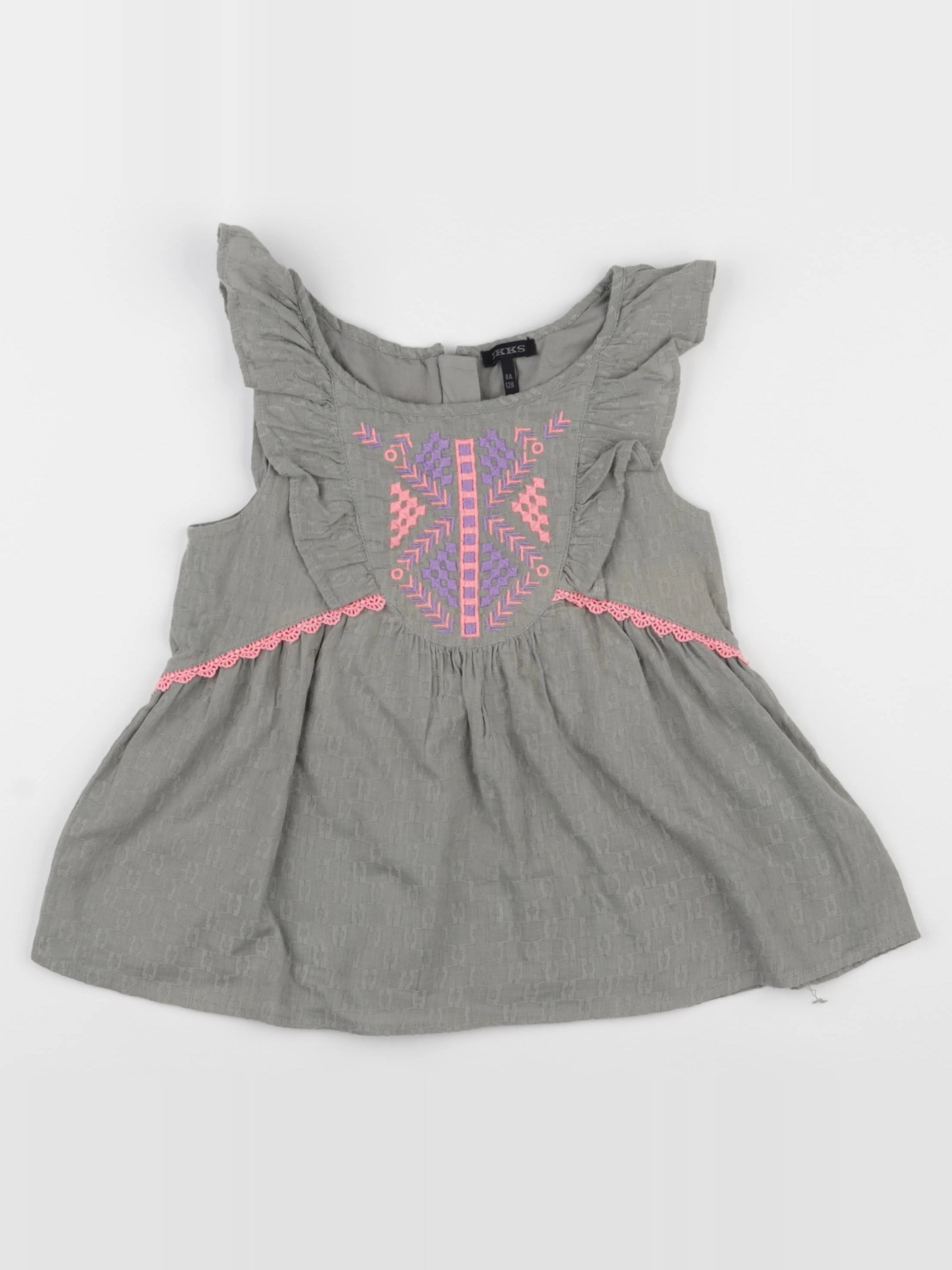 IKKS - blouse vert - 8 ans