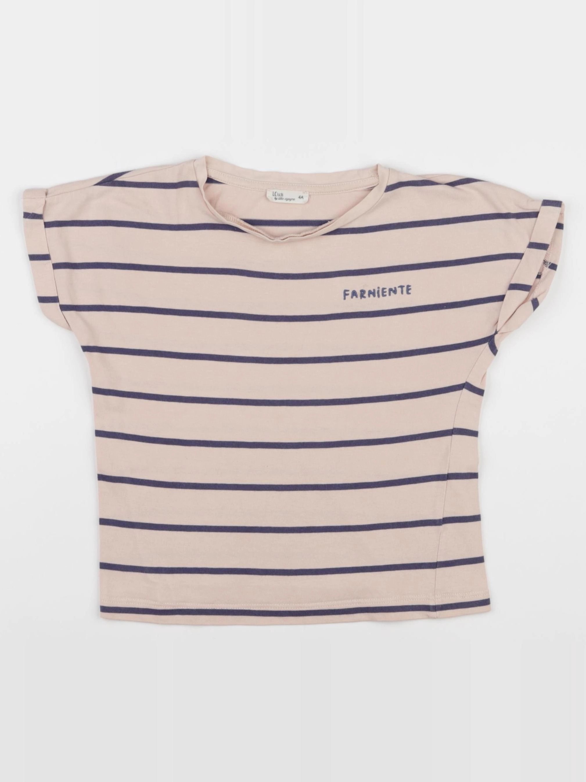 Little Cigogne - tee-shirt rose - 4 ans