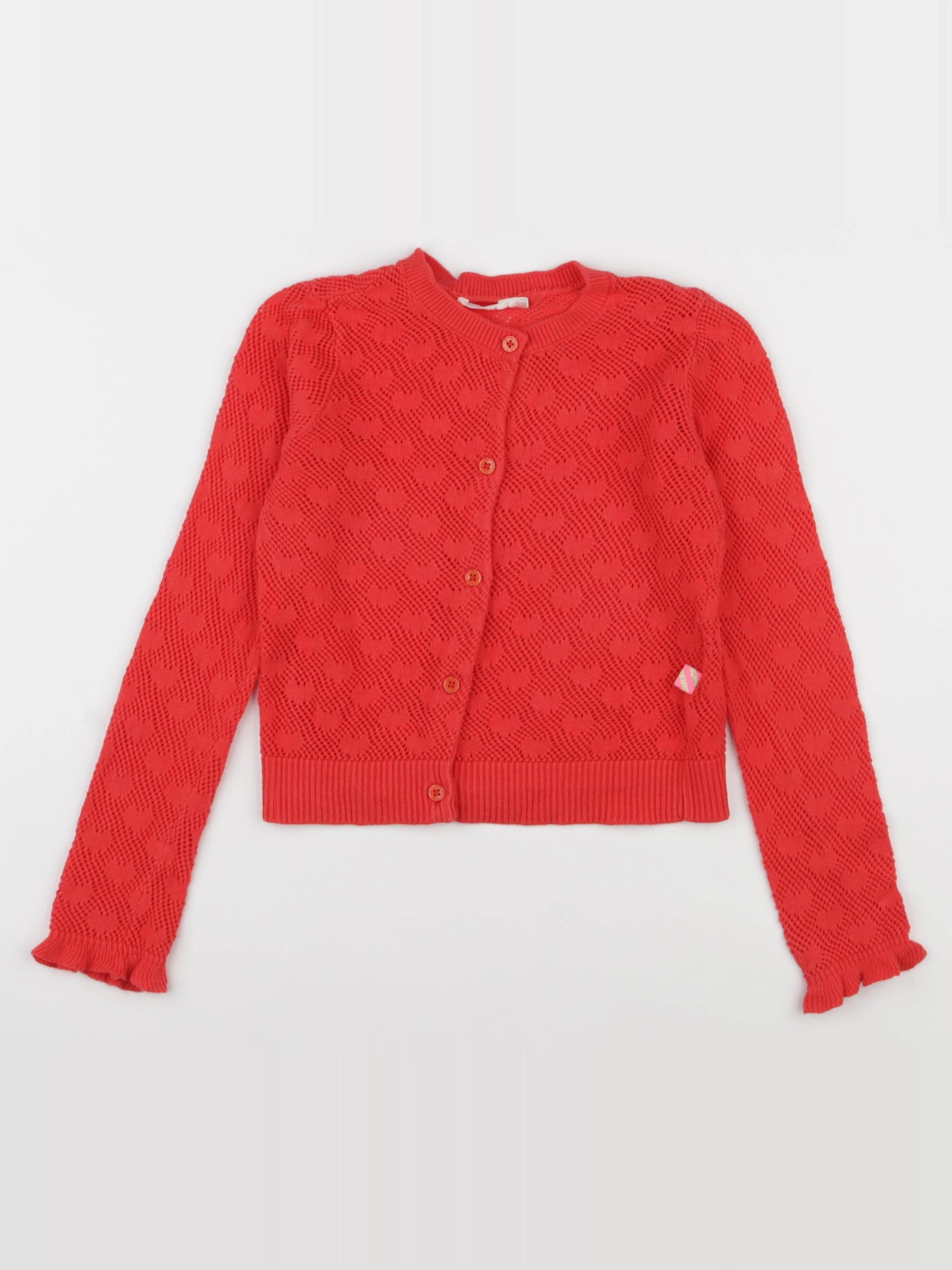 Billie Blush - gilet rouge - 5 ans