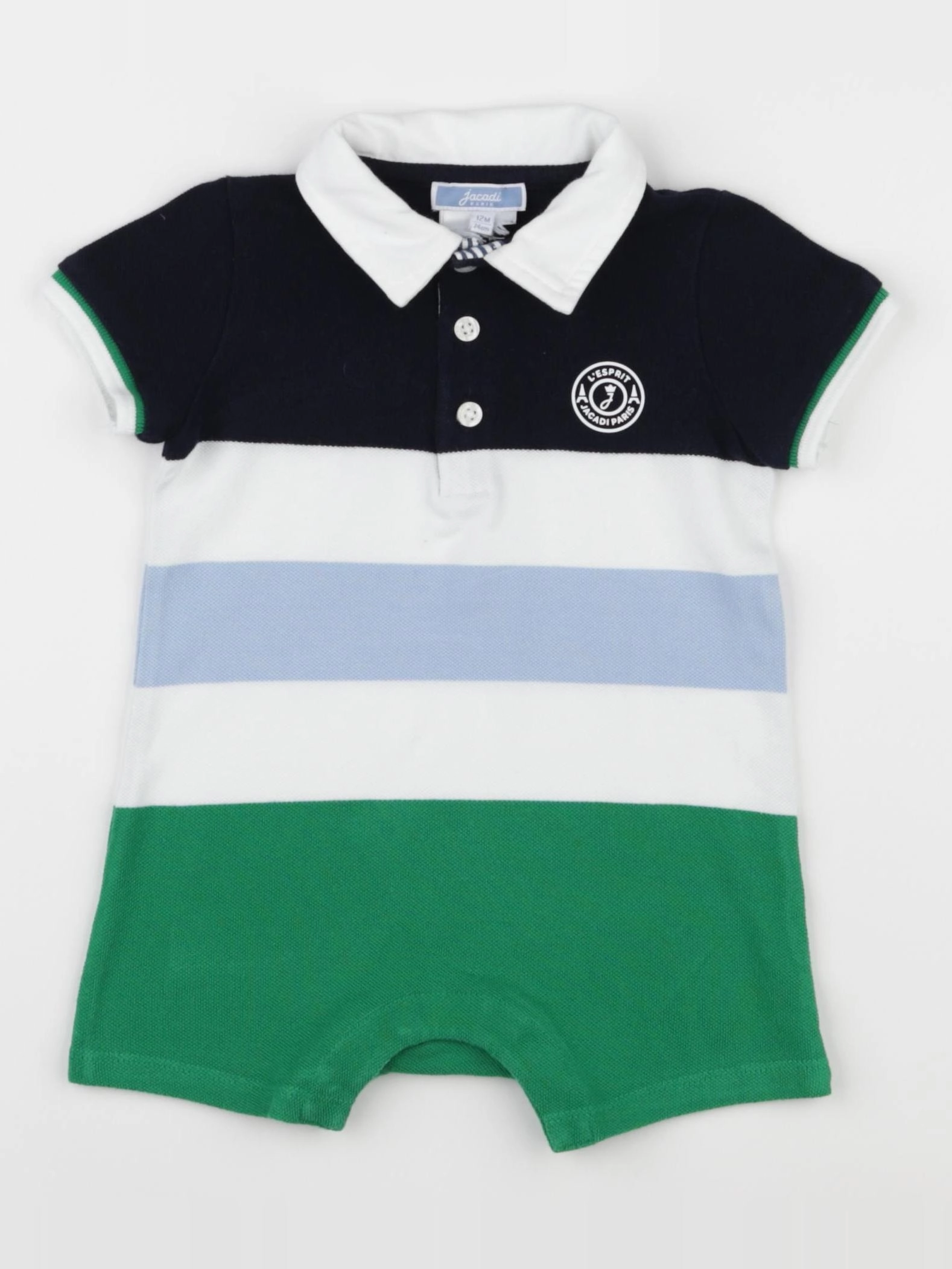 Jacadi - combinaison bleu - 12 mois