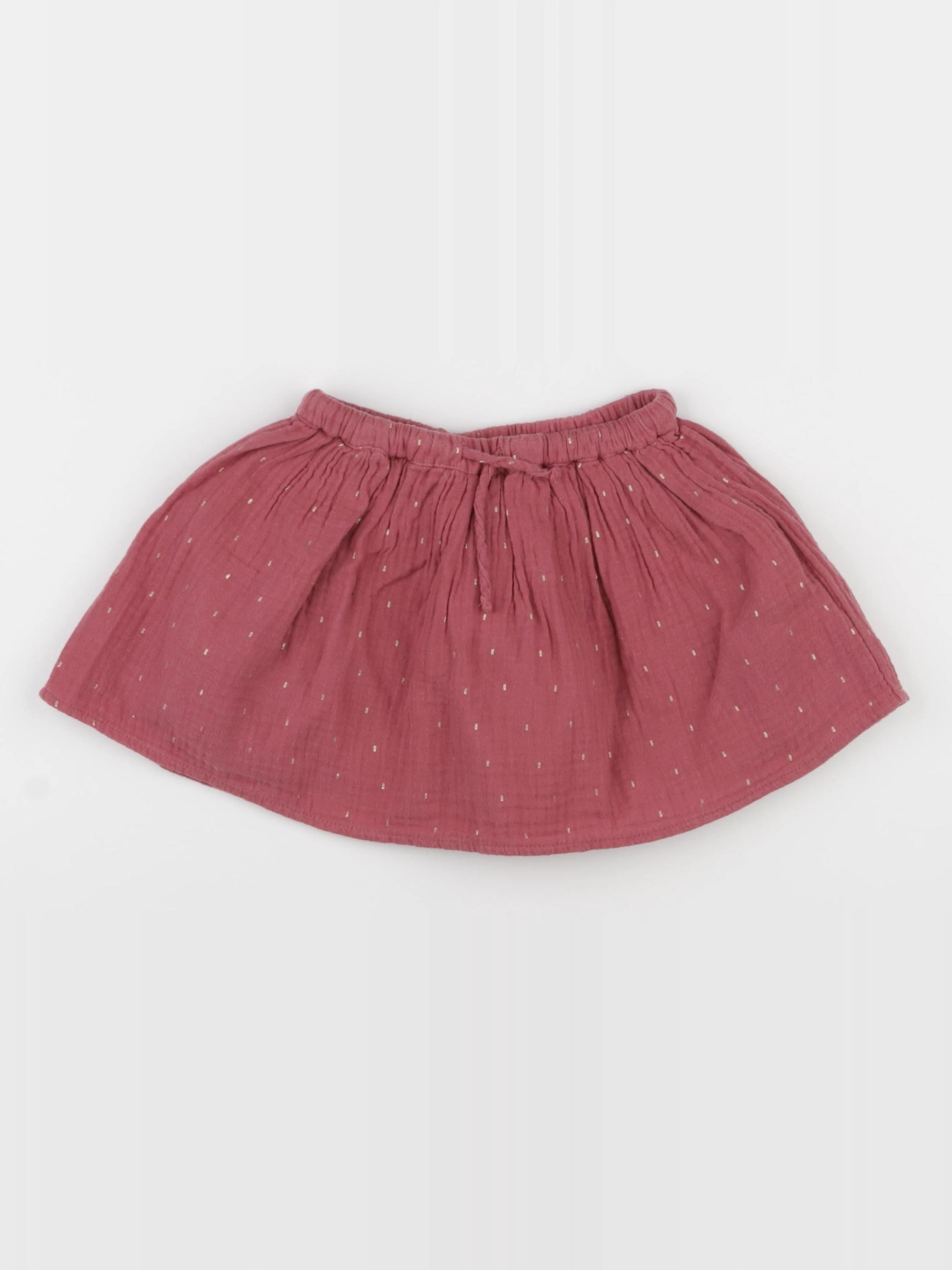 Eden & Victor - jupe rouge, or - 2 ans