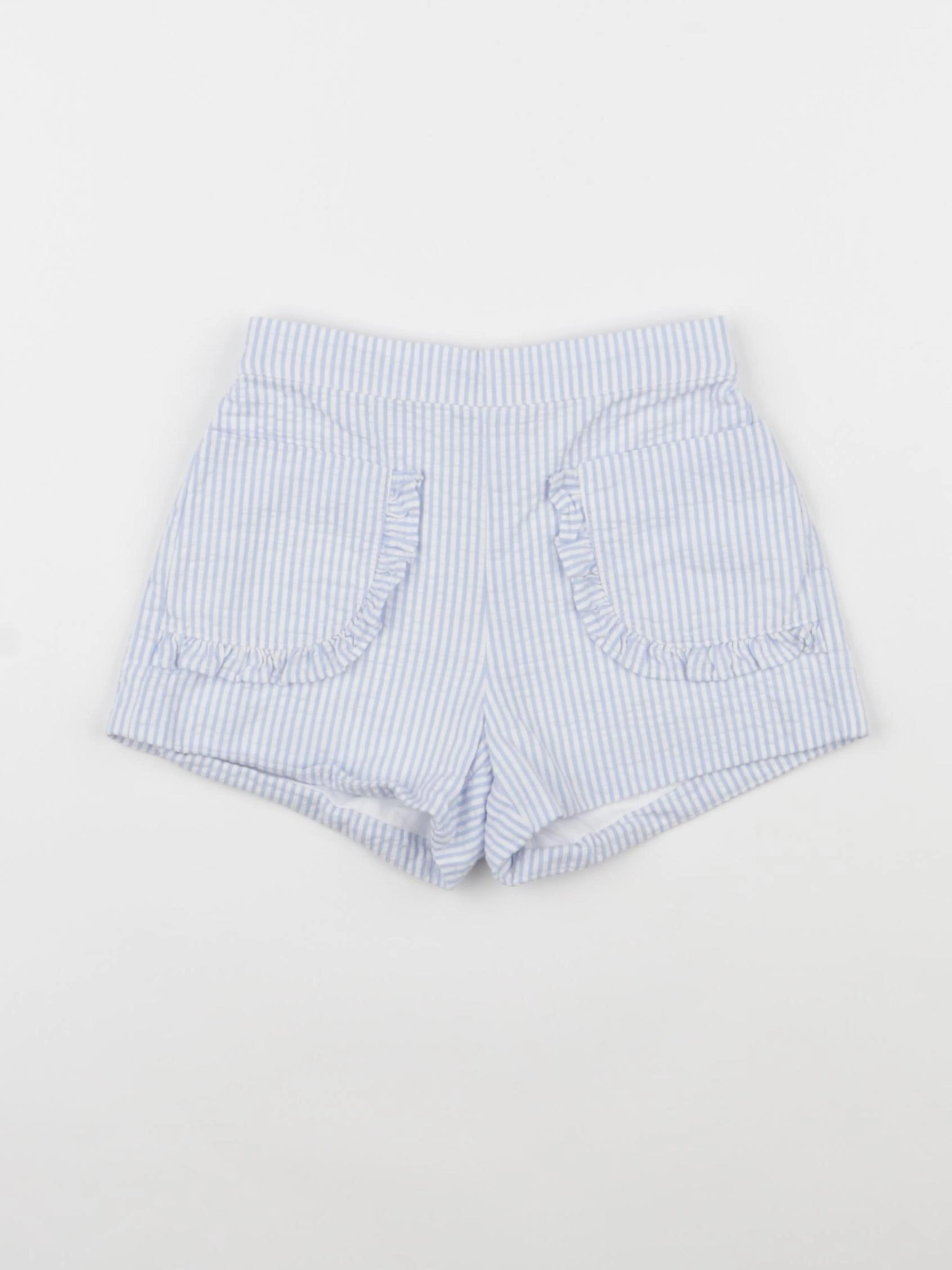 Jacadi - short blanc, bleu - 18 mois