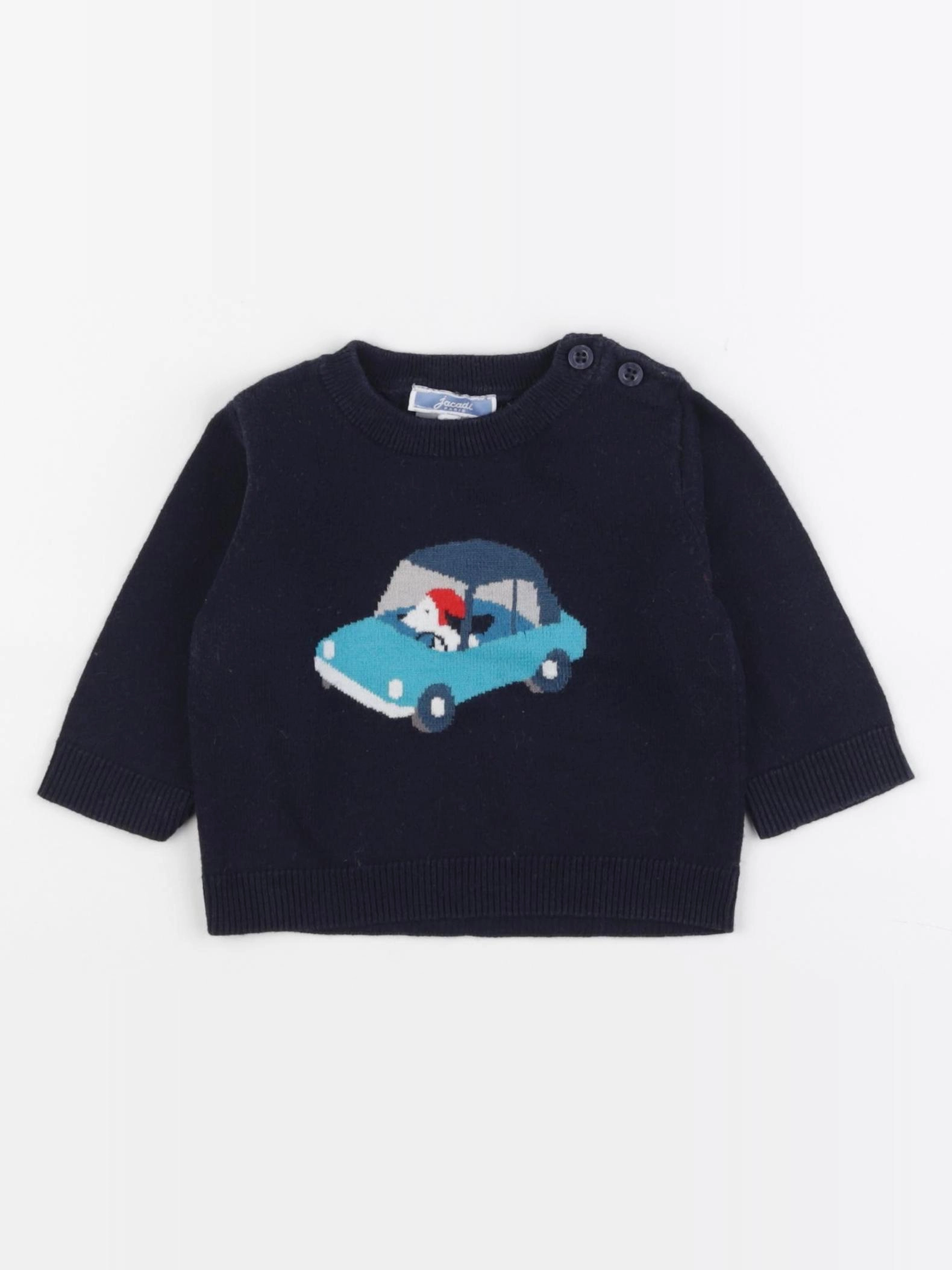 Jacadi - pull bleu - 6 mois