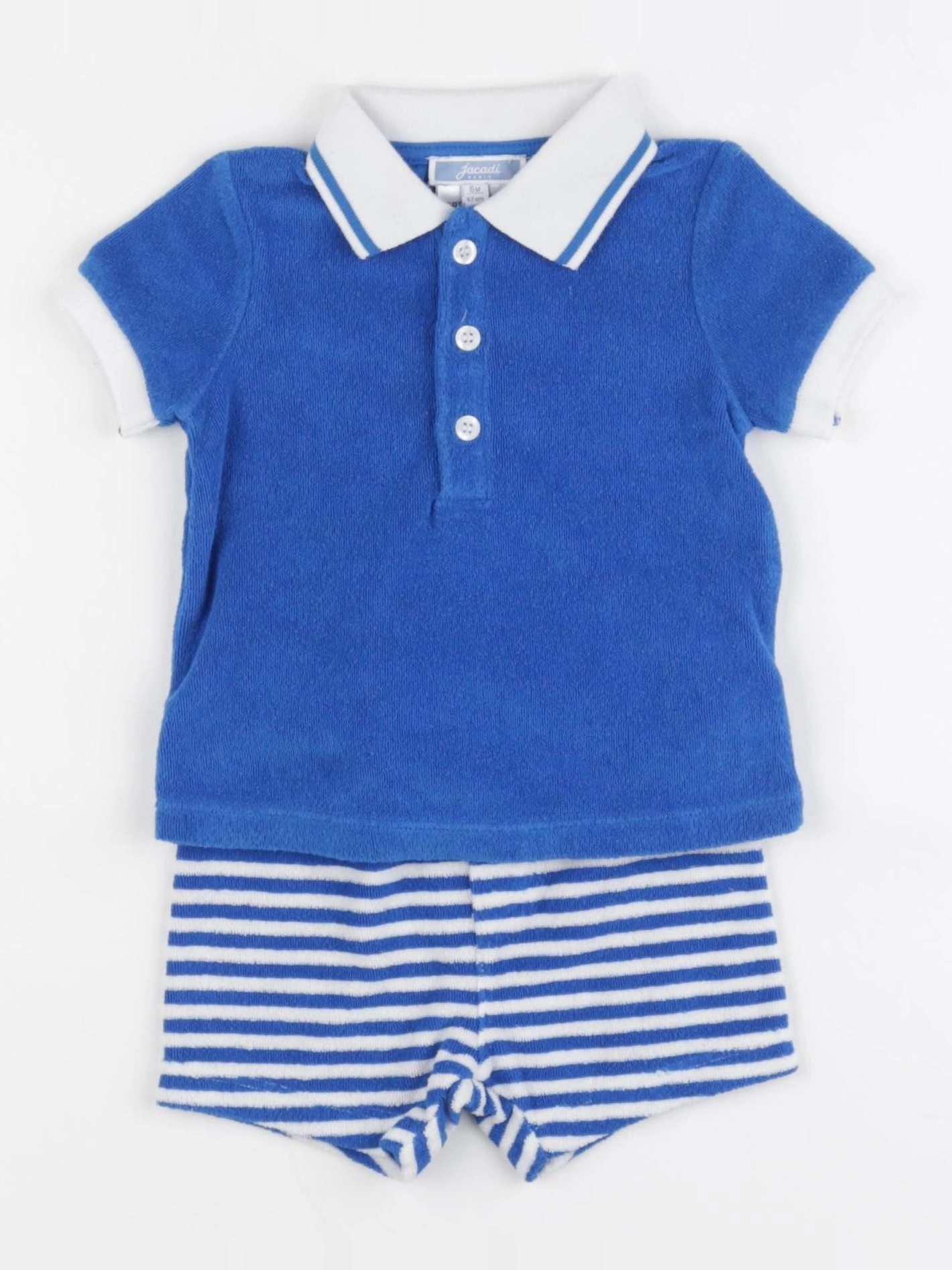 Jacadi - ensemble bleu - 6 mois