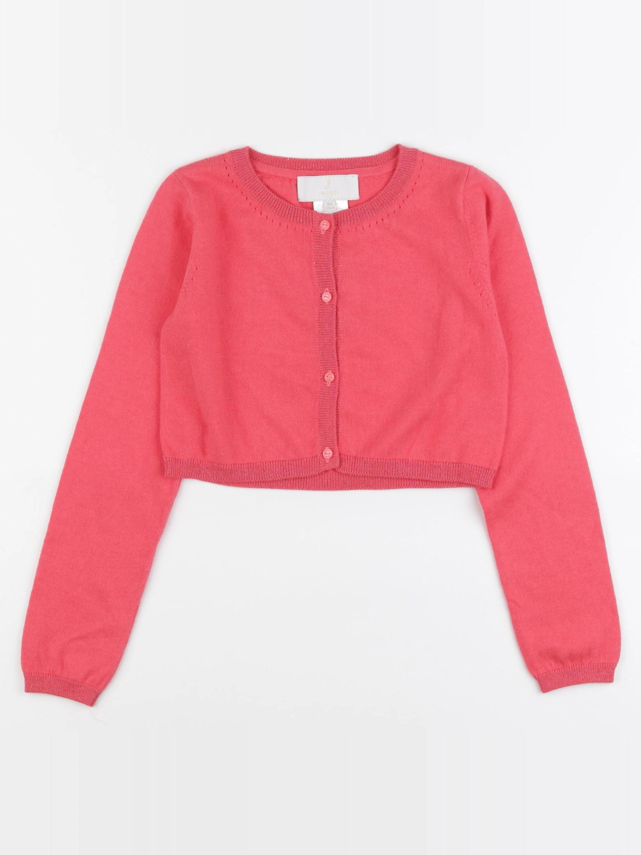 Jacadi - gilet rose - 8 ans