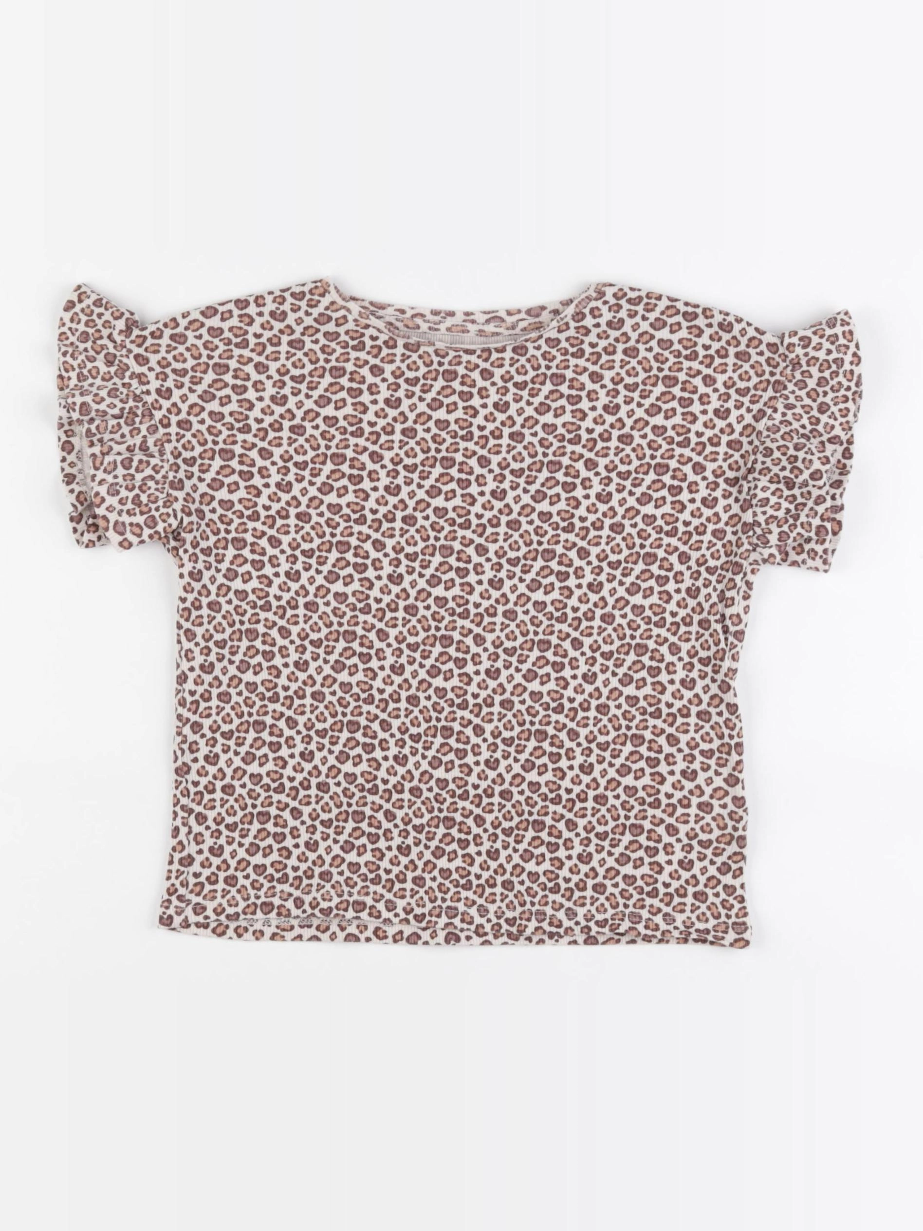 Vertbaudet - tee-shirt beige - 4 ans