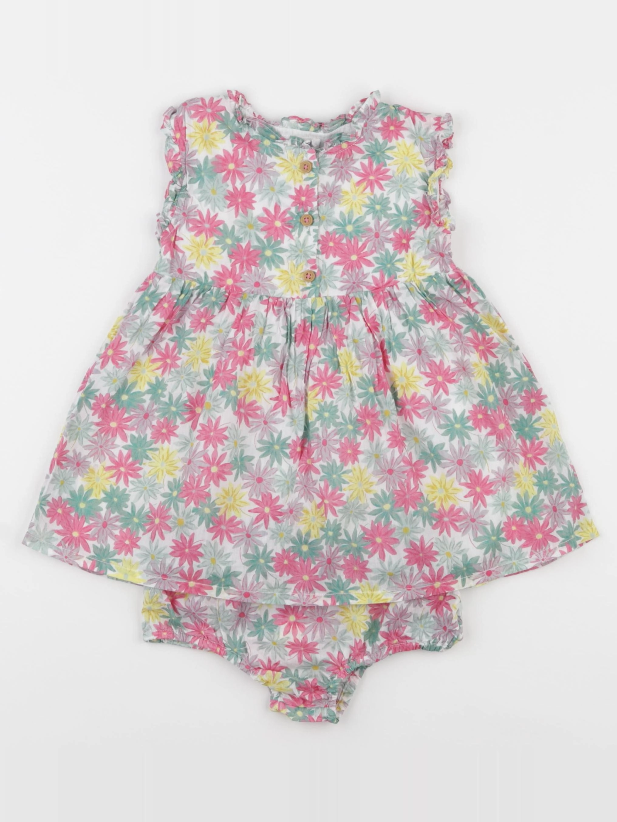 Boutchou - robe multicolore - 9 mois