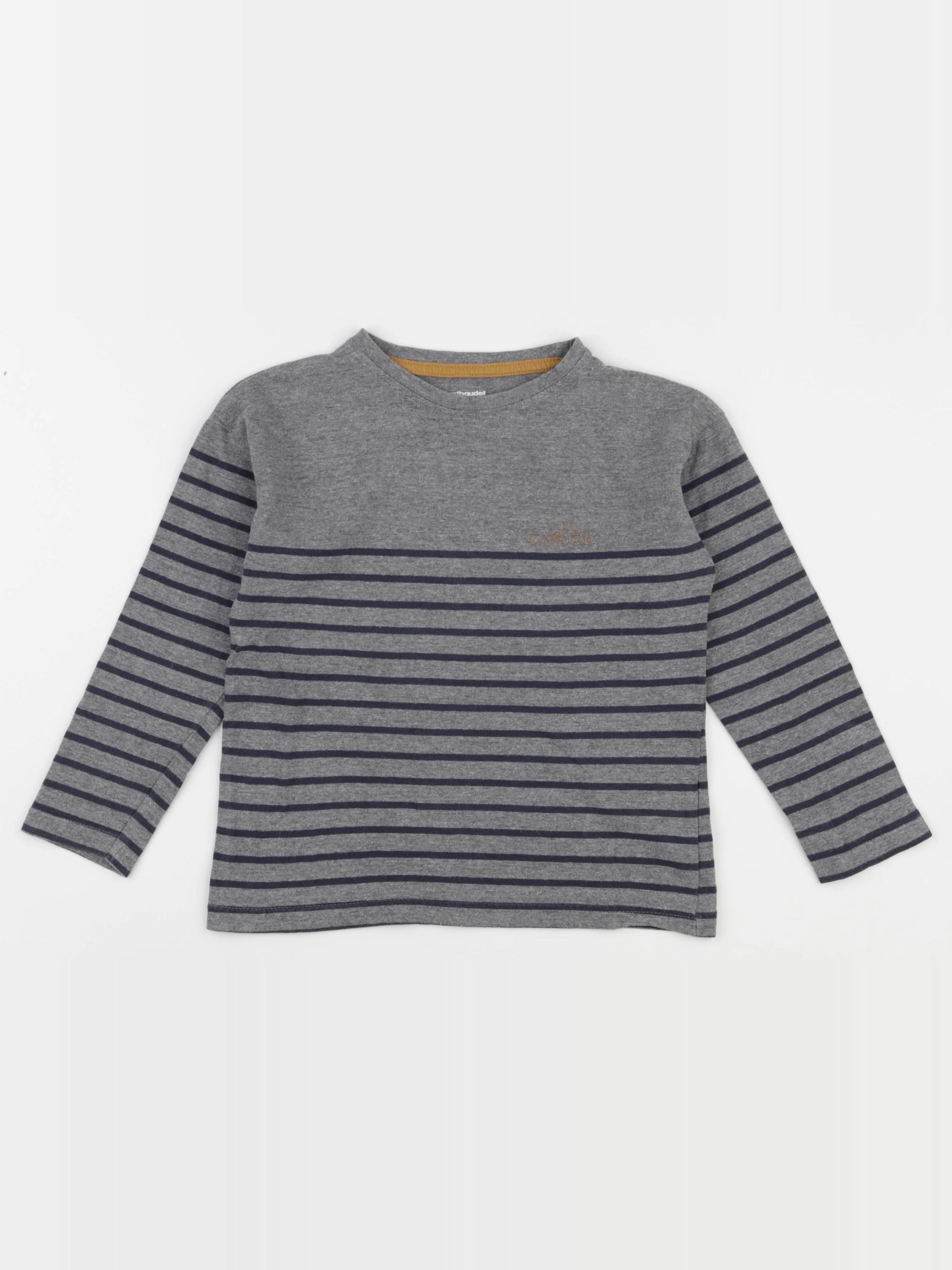 Vertbaudet - tee-shirt gris - 8 ans