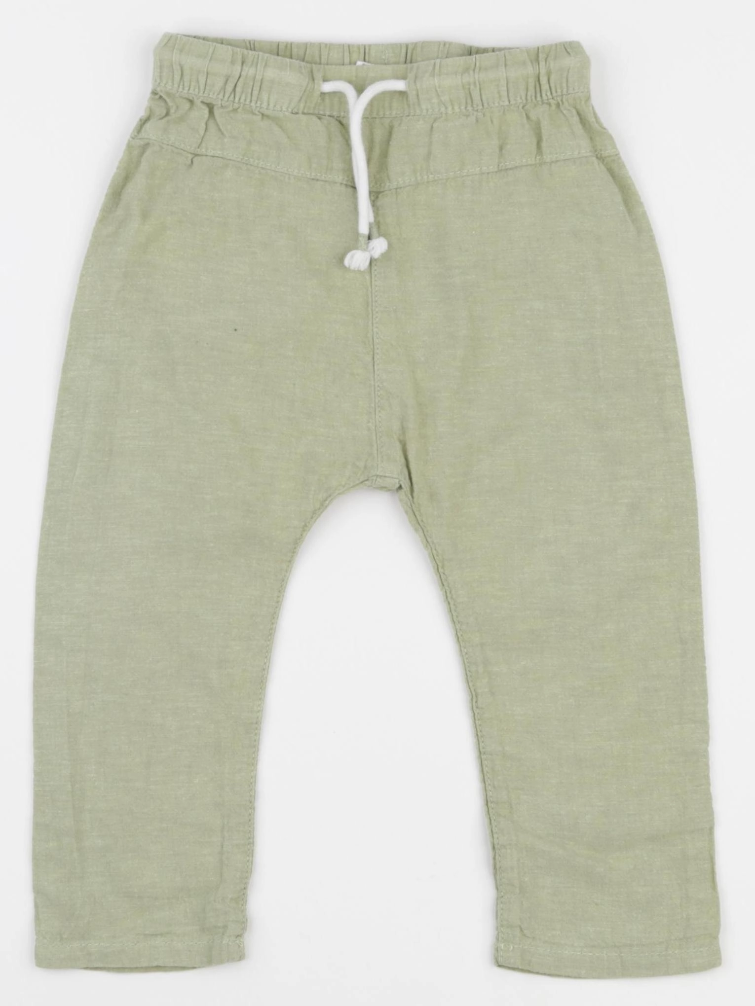 H&M - pantalon vert - 12/18 mois