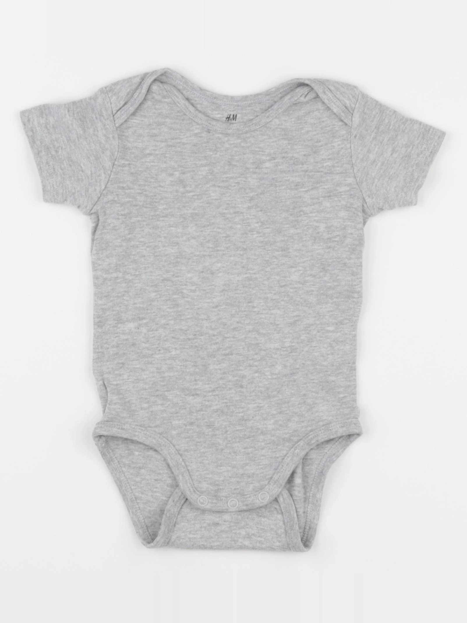 H&M - body gris - 9/12 mois