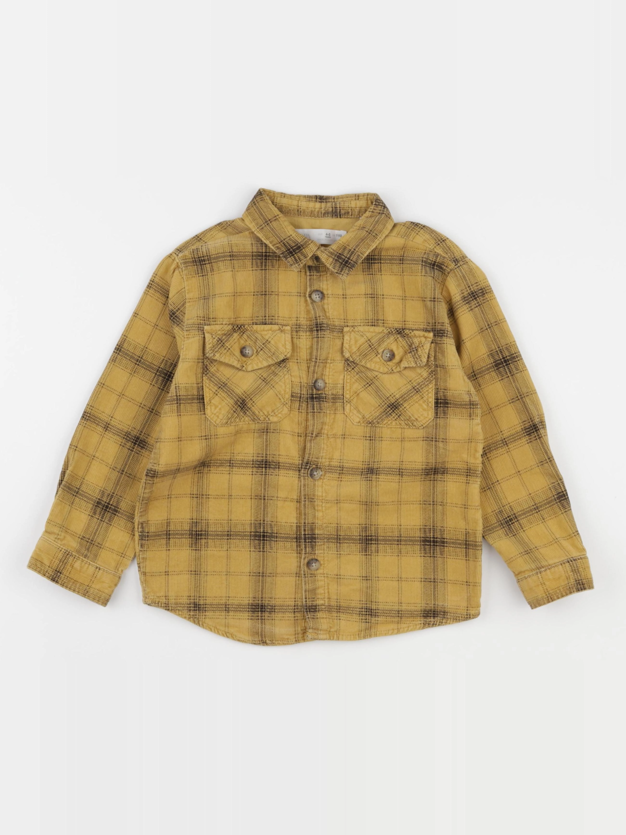 Zara - chemise jaune - 4/5 ans