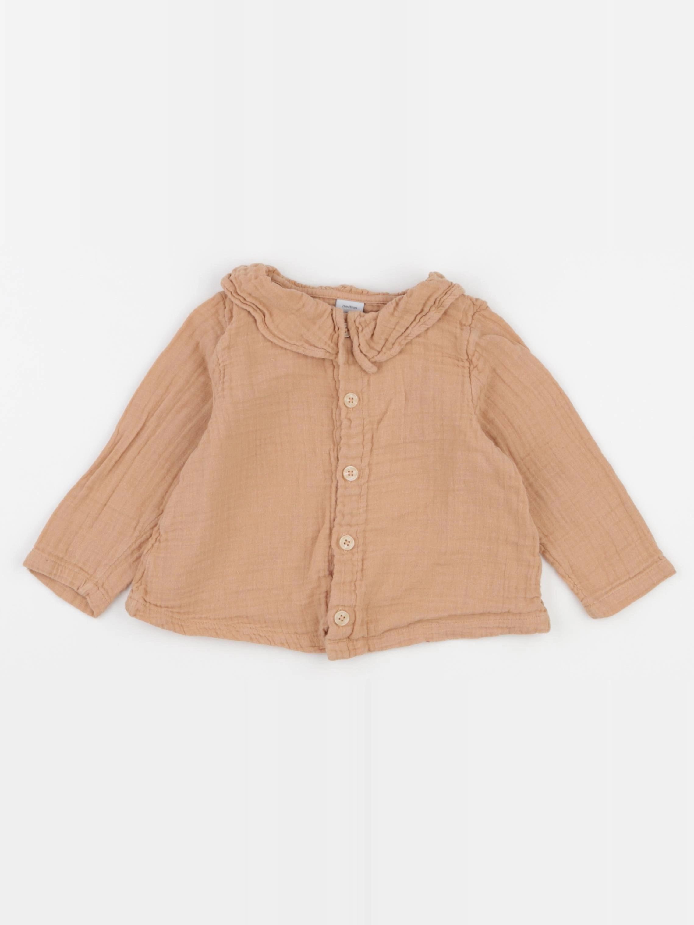 Petit Bateau - blouse beige - 24 mois