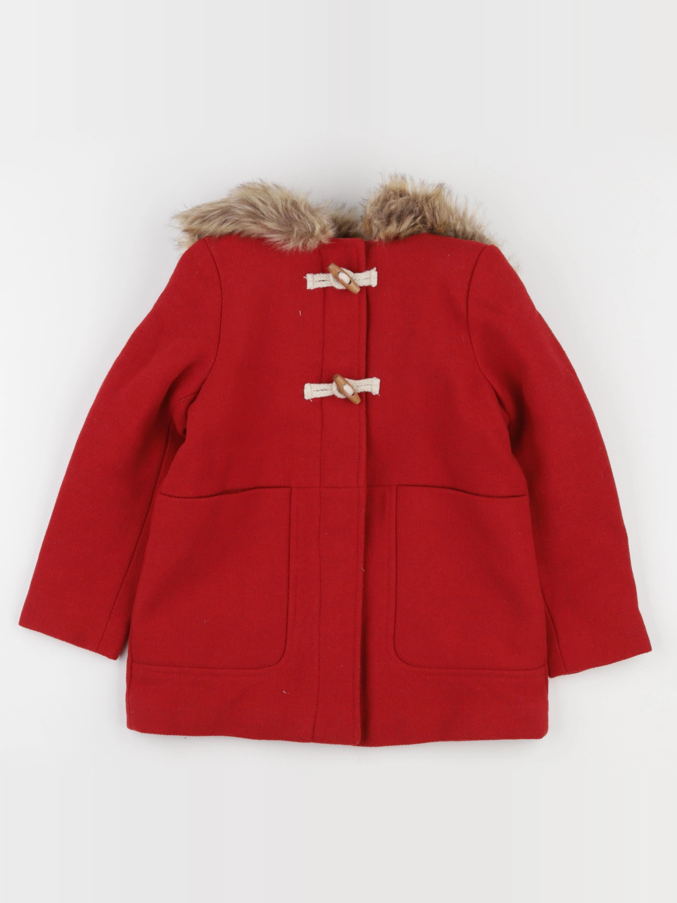 Vertbaudet - manteau rouge - 8 ans