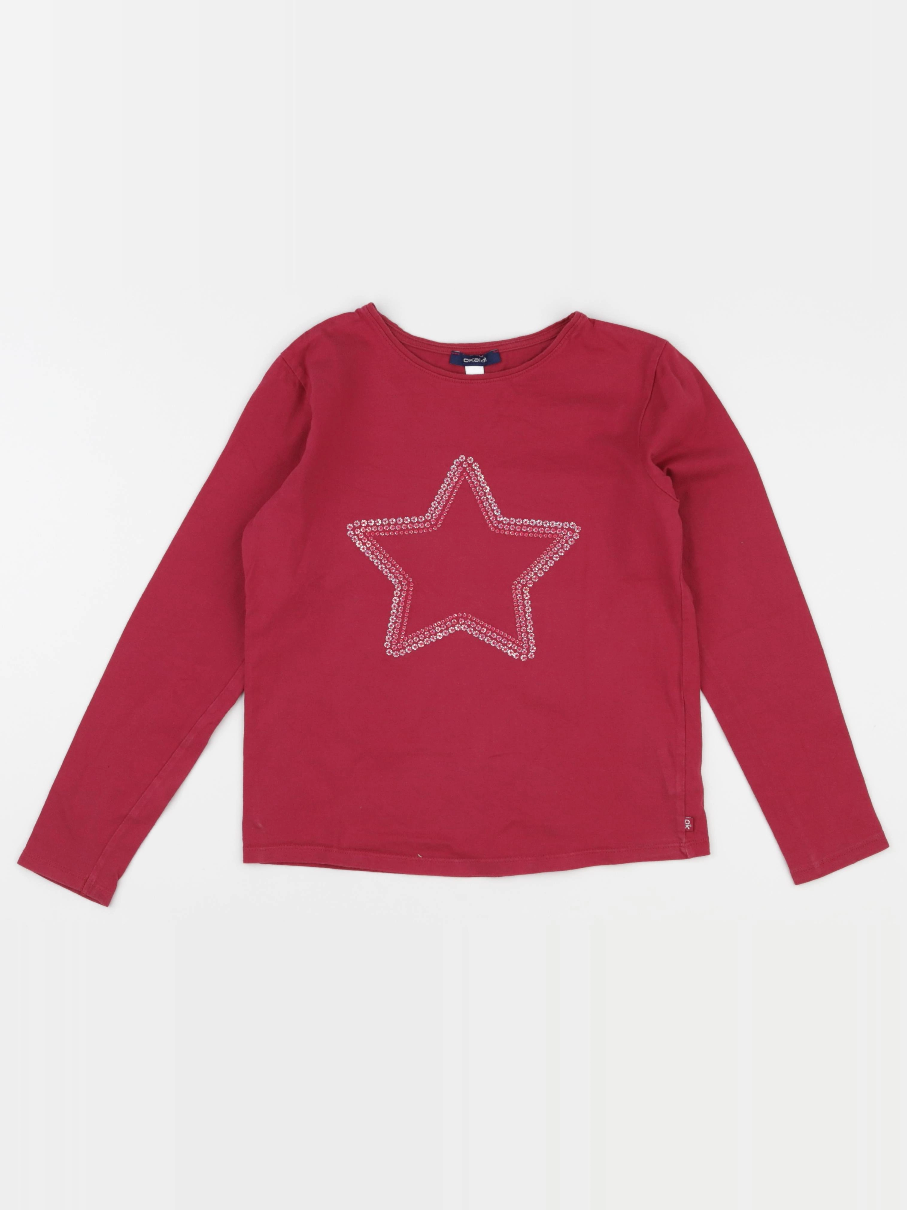 Okaidi - tee-shirt rouge - 10 ans