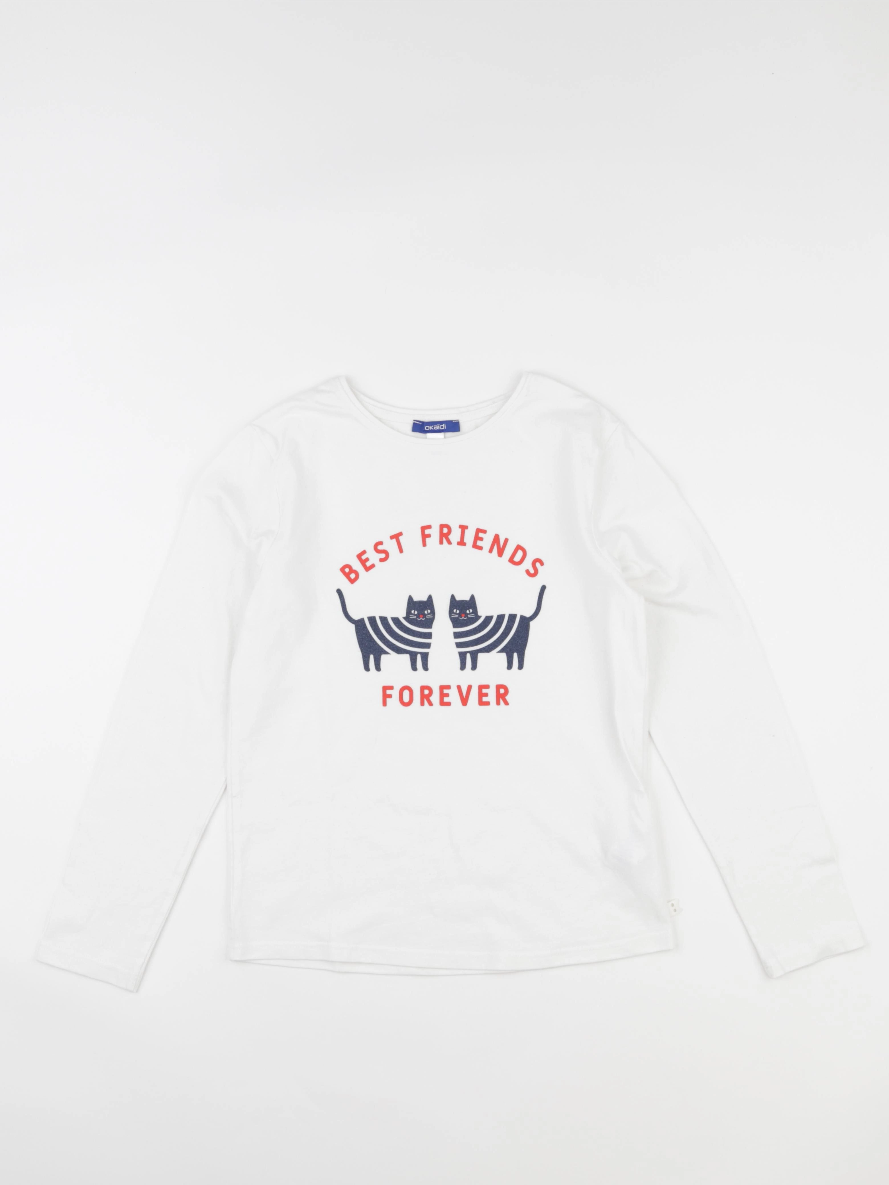 Okaidi - tee-shirt blanc - 10 ans