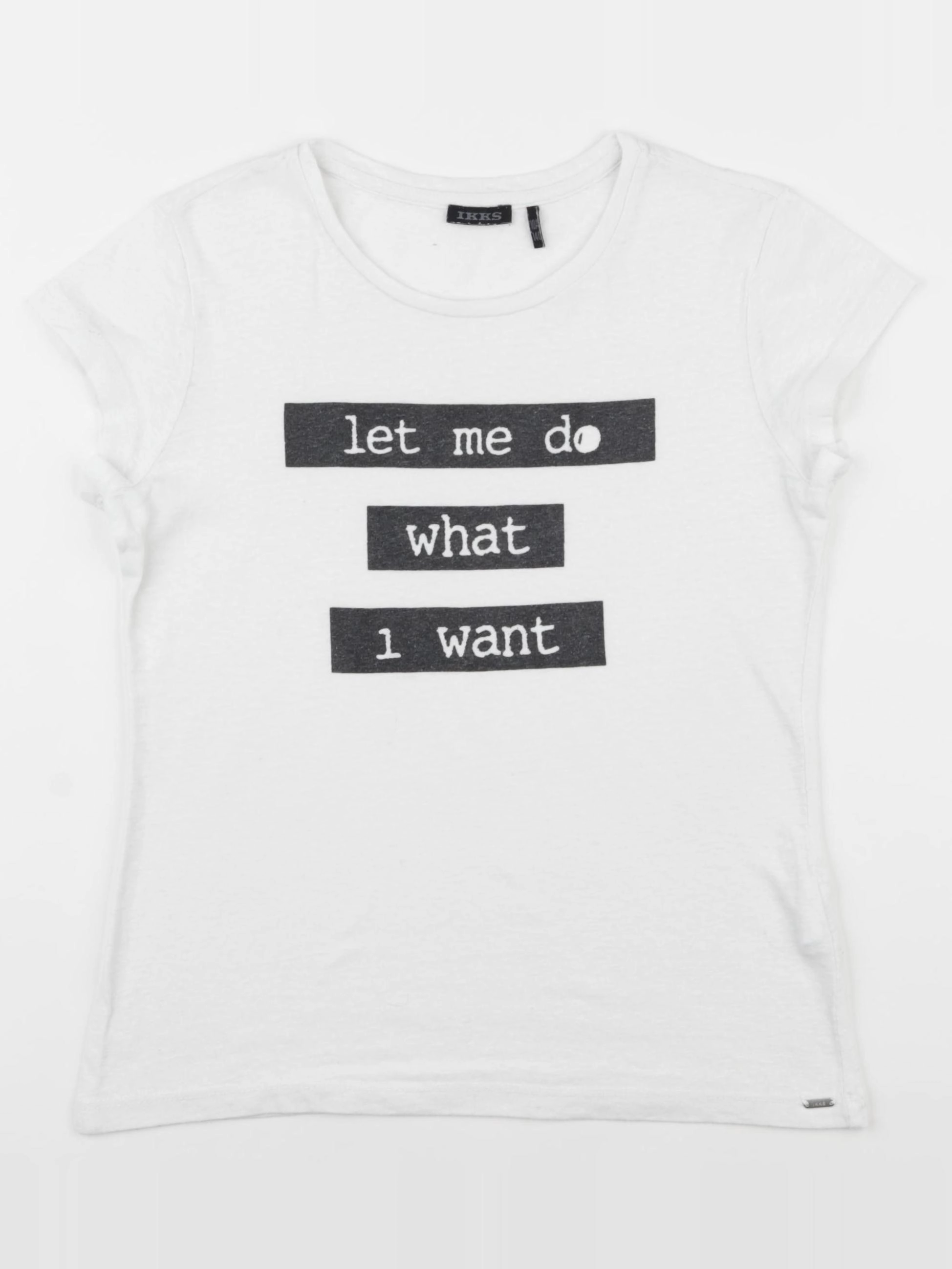 IKKS - tee-shirt blanc - 10 ans