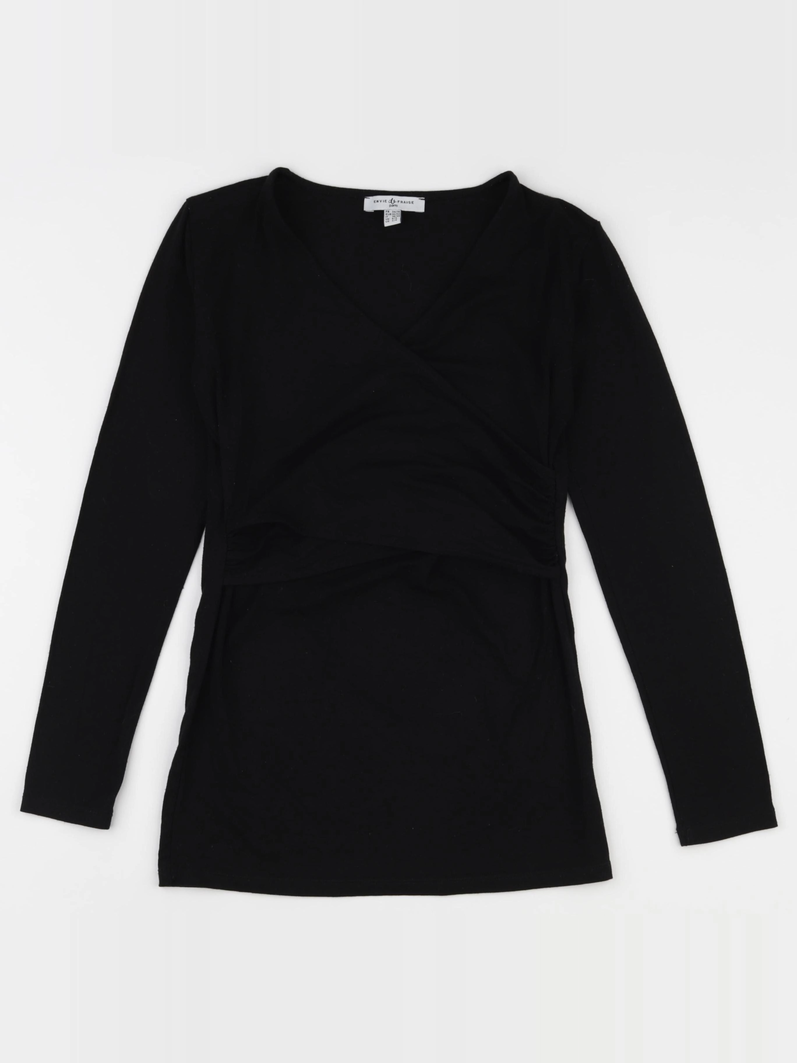 Envie de fraise - tee-shirt grossesse noir - 34 à 36