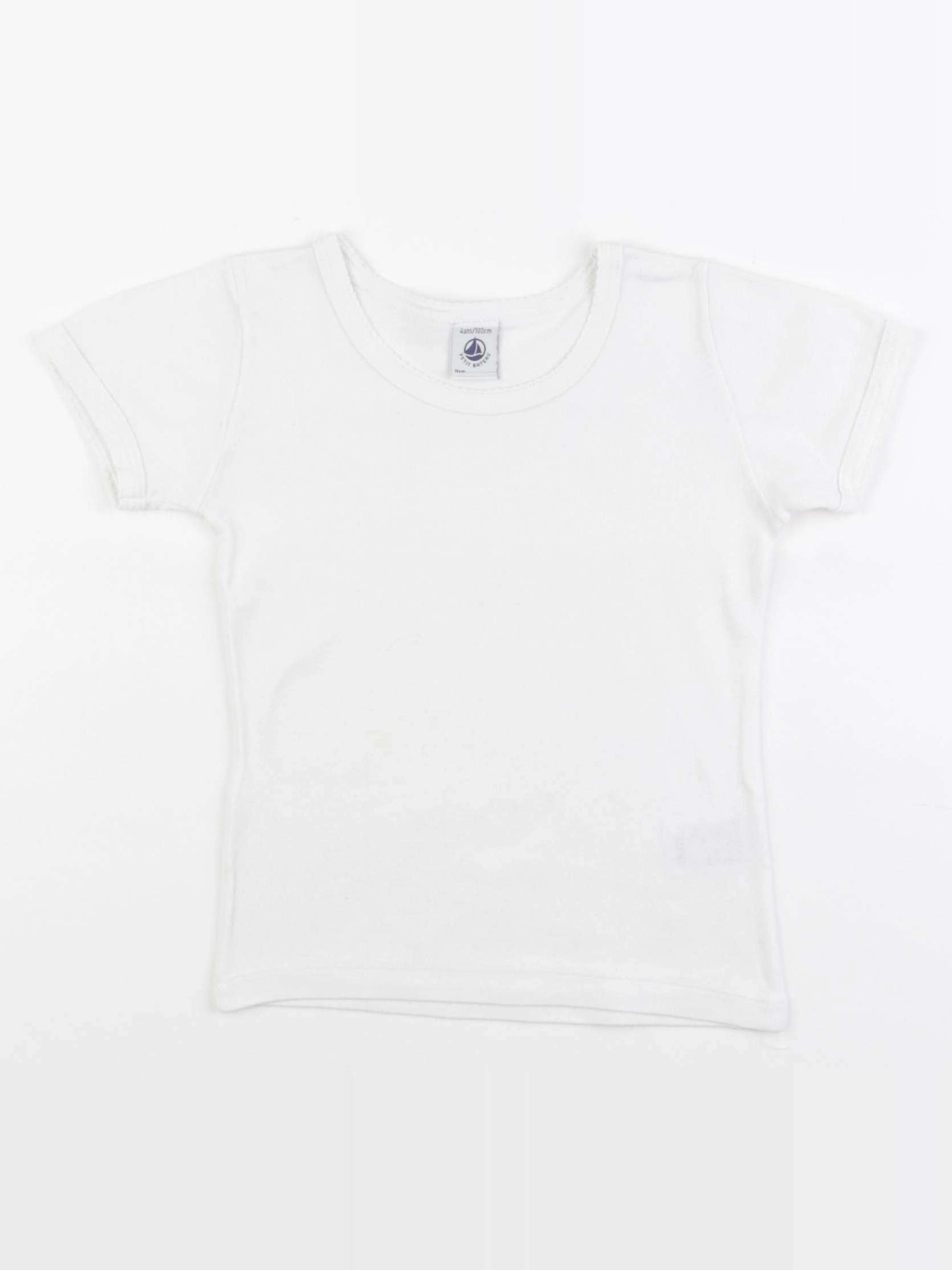 Petit Bateau - tee-shirt blanc - 4 ans