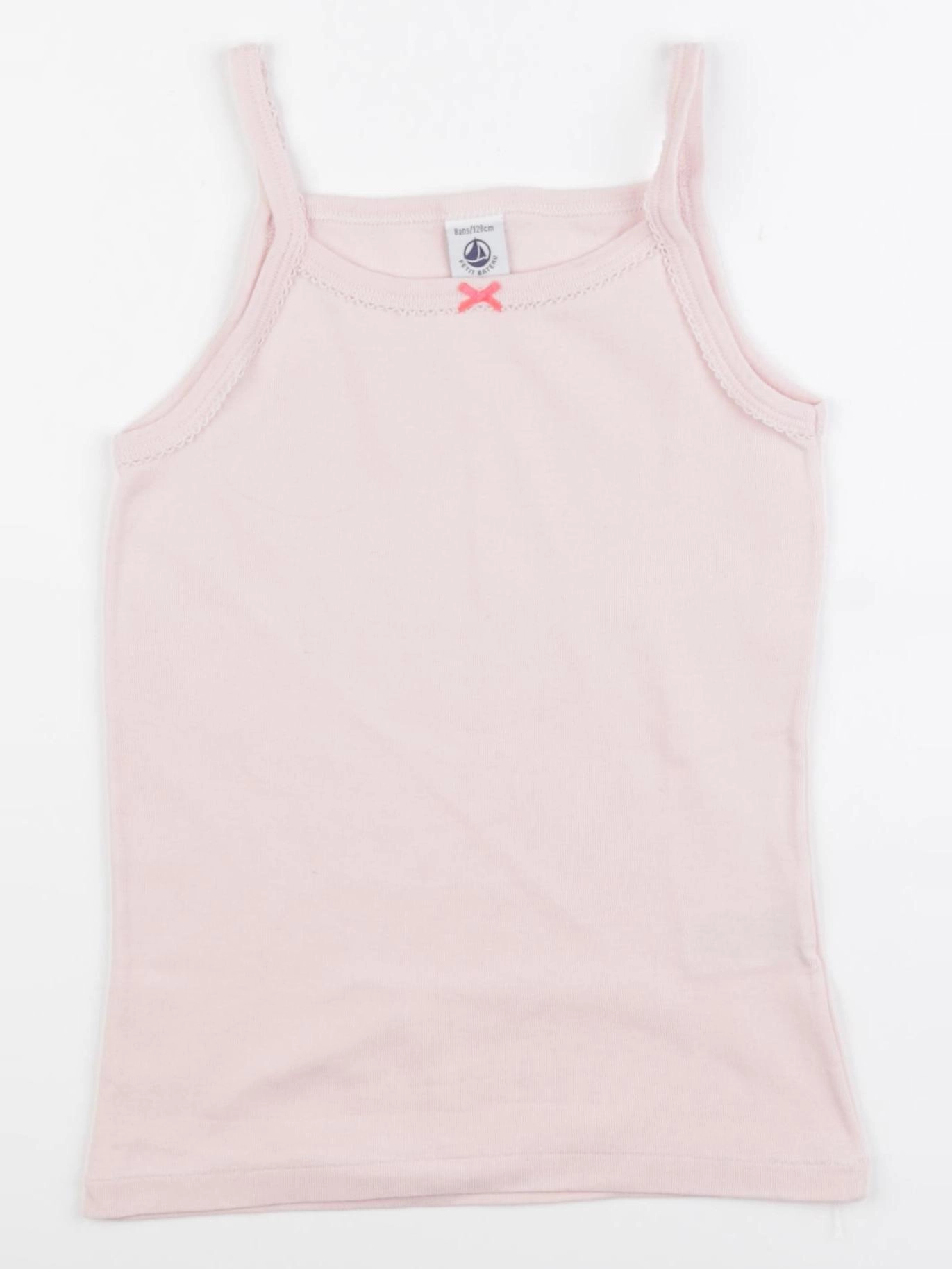 Petit Bateau - maillot de corps rose - 8 ans