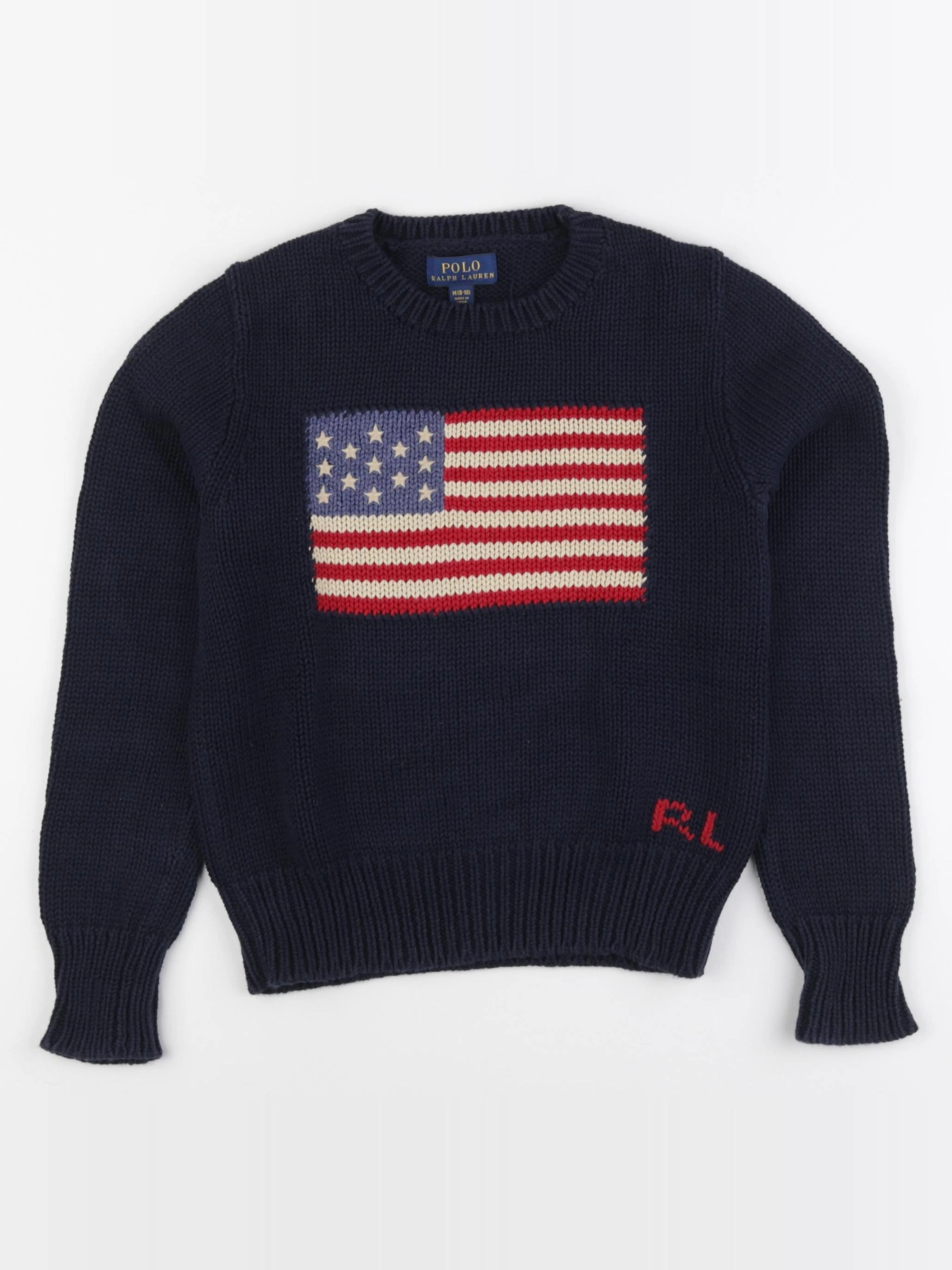 Ralph Lauren - pull bleu - 8/10 ans