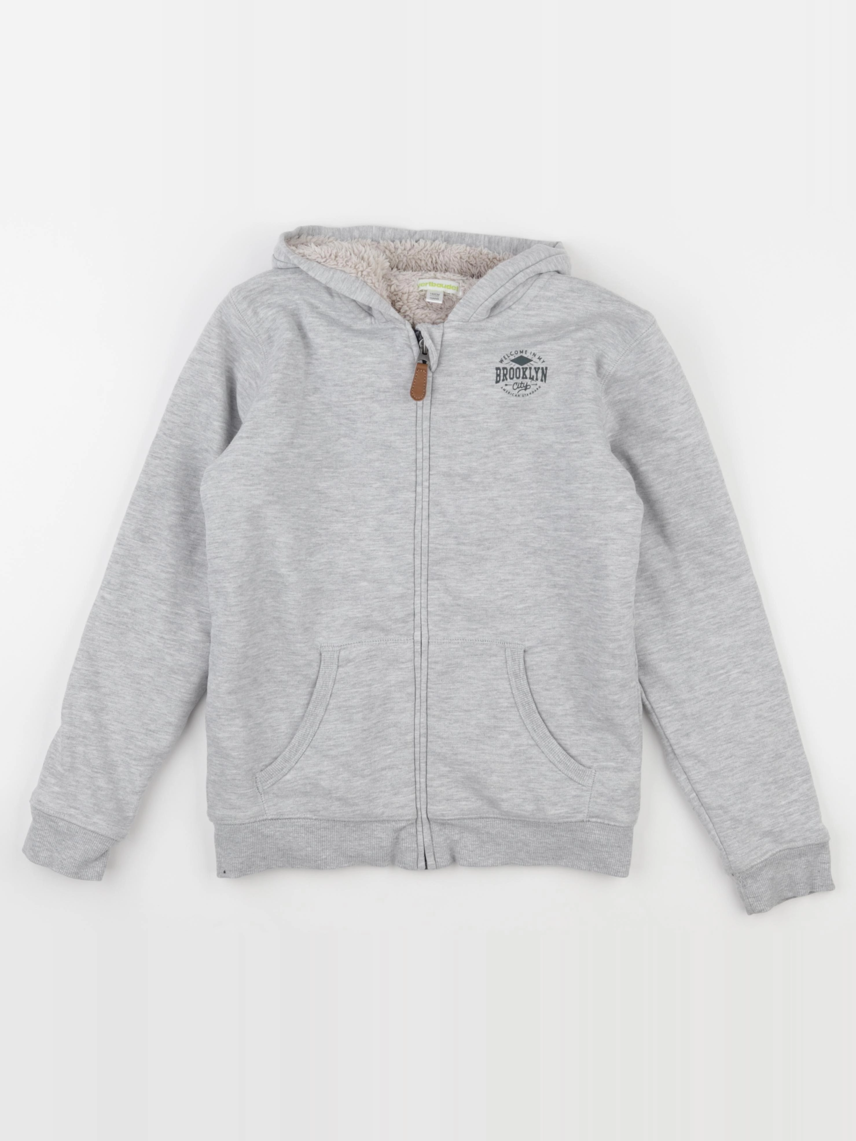 Vertbaudet - veste gris - 10 ans