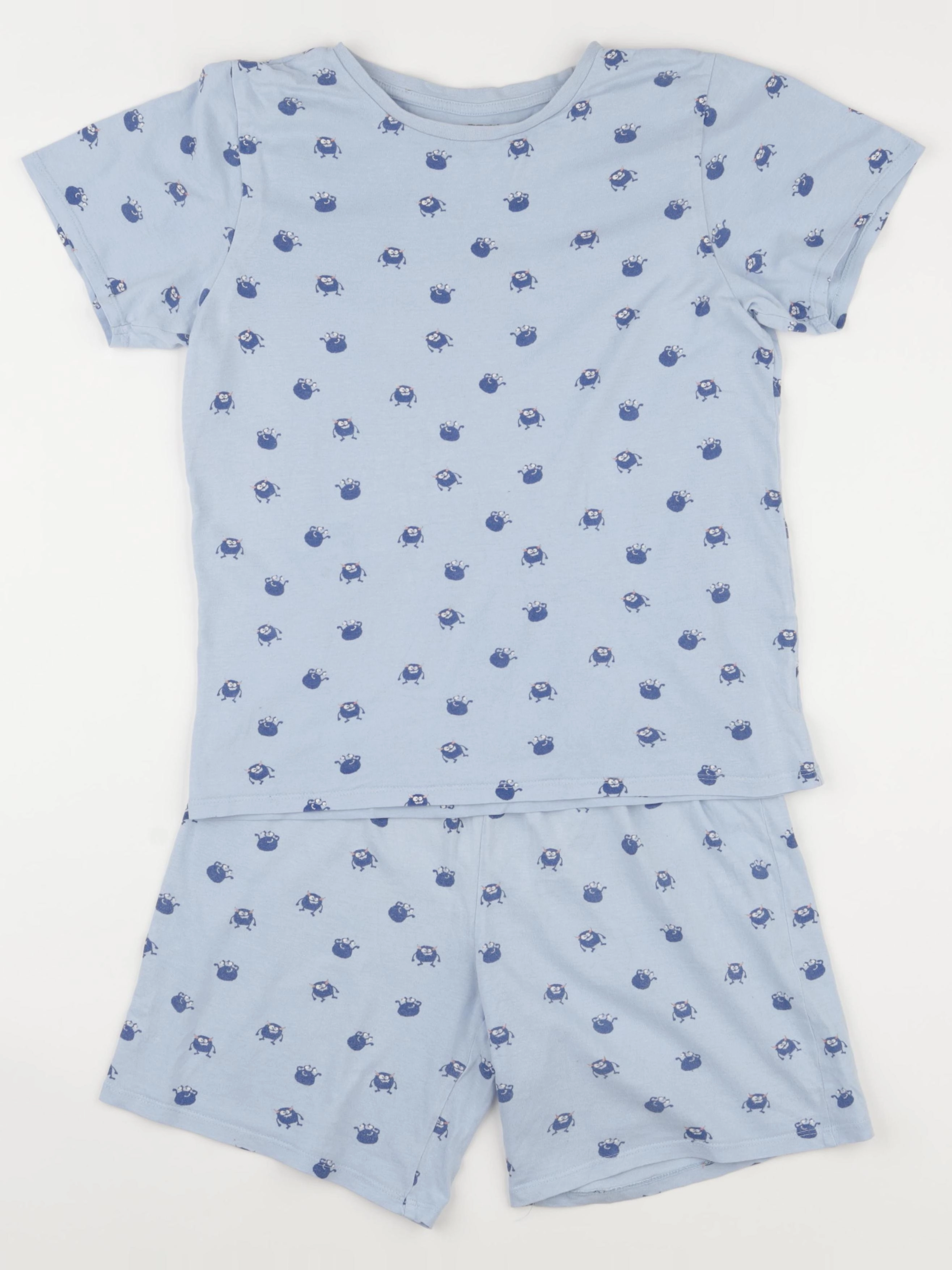 Vertbaudet - pyjama coton bleu - 12 ans