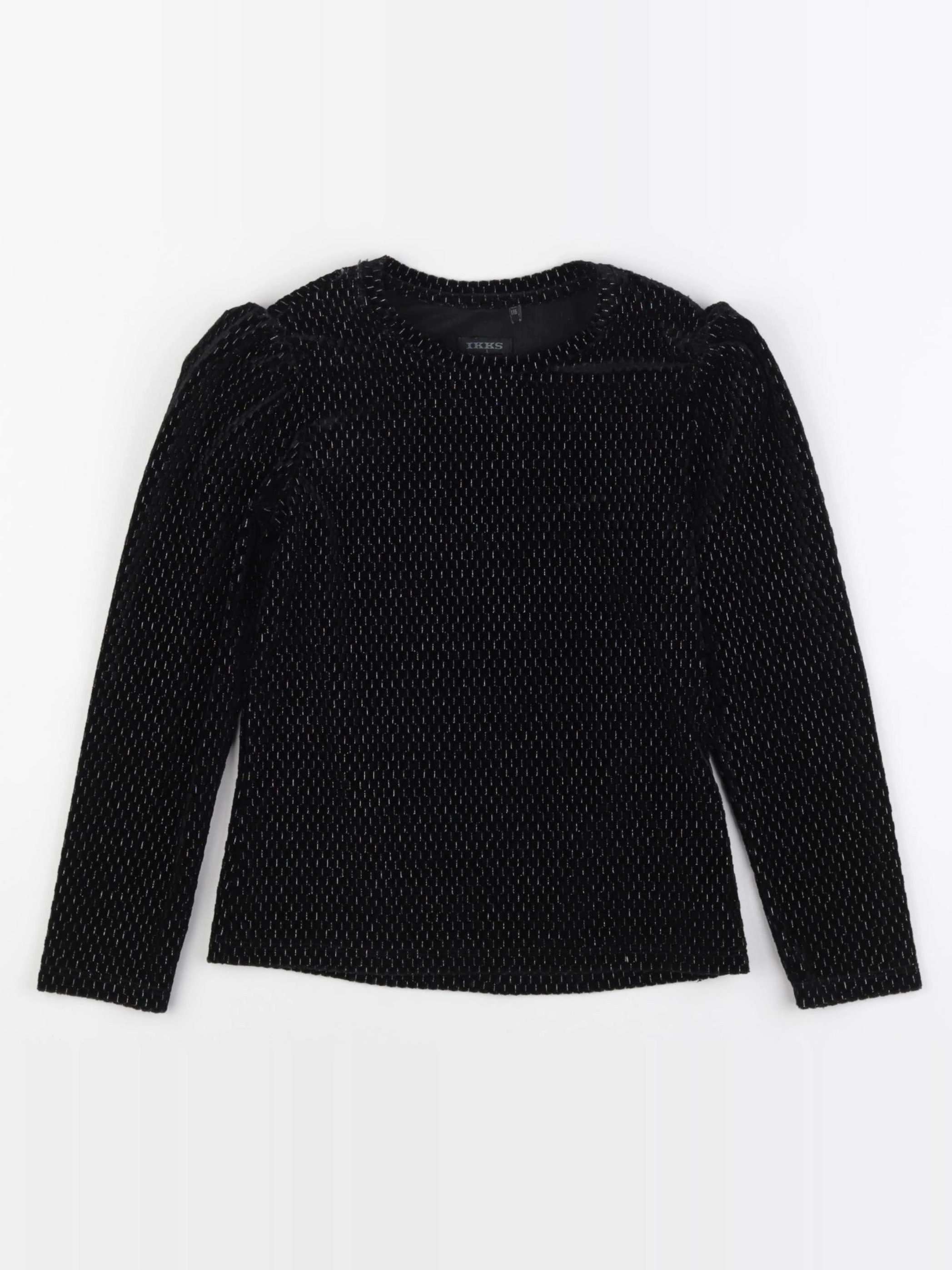 IKKS - tee-shirt noir, argent - 6 ans