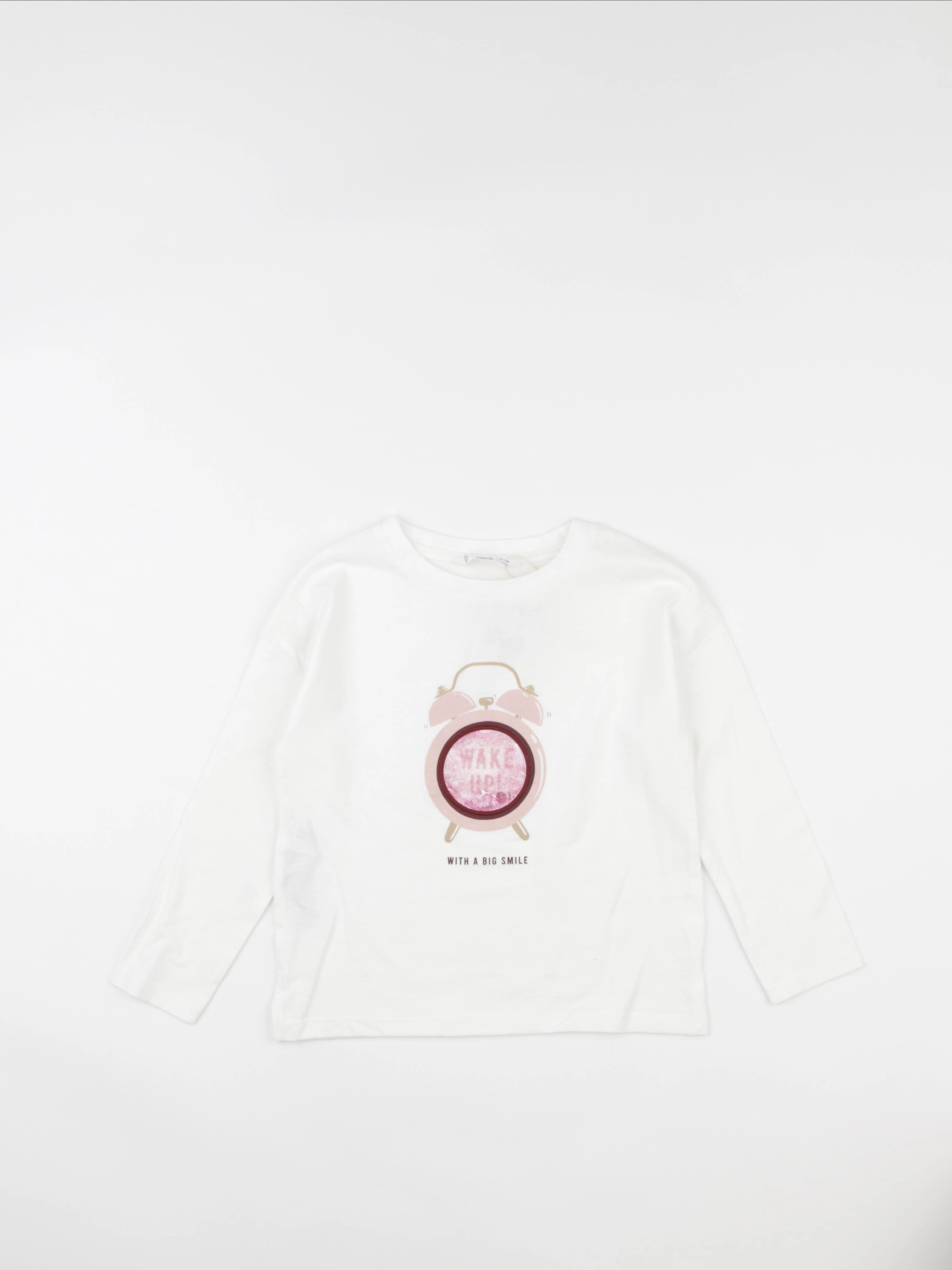 Mango - tee-shirt blanc - 5/6 ans