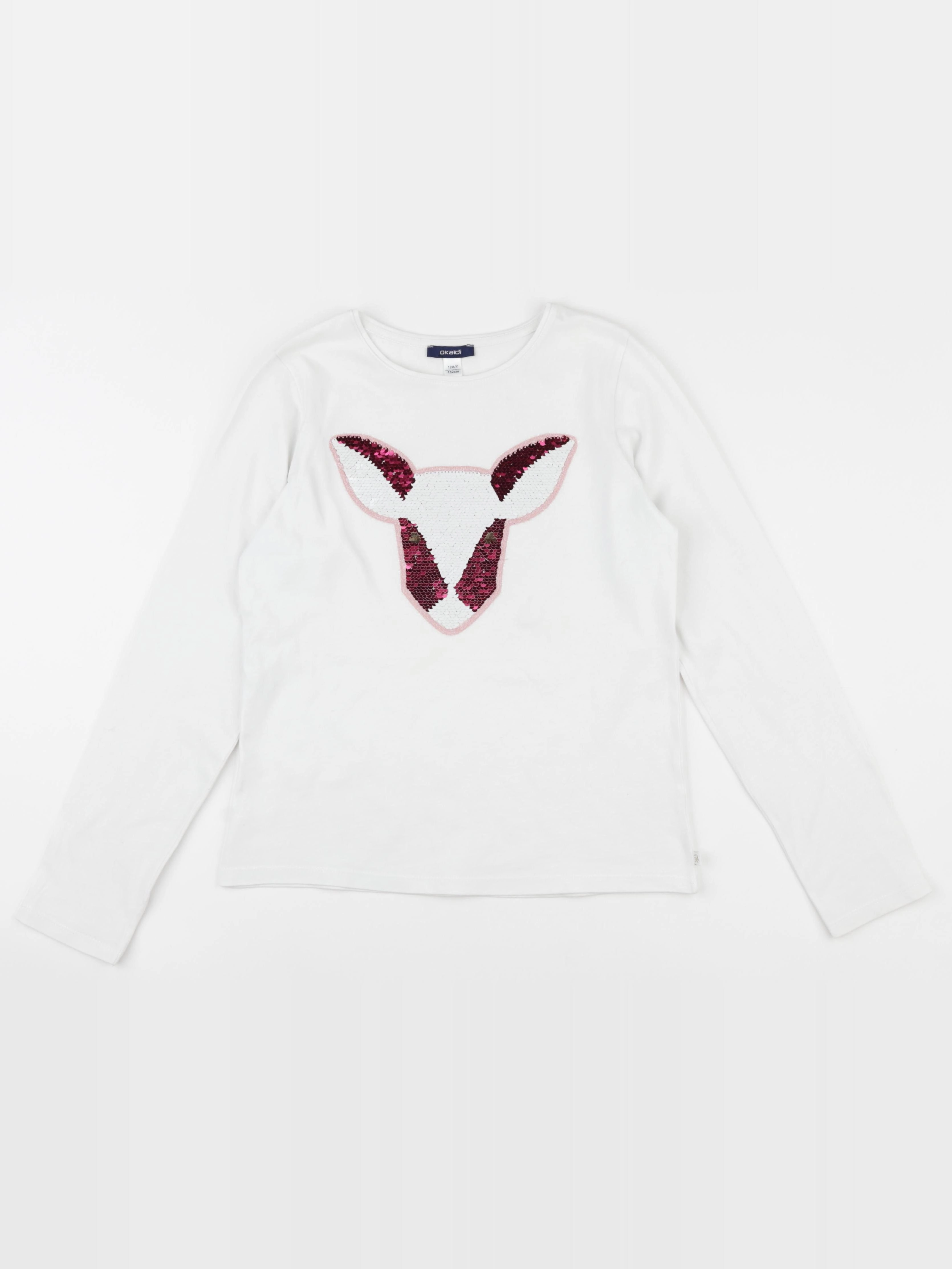 Okaidi - tee-shirt blanc - 12 ans