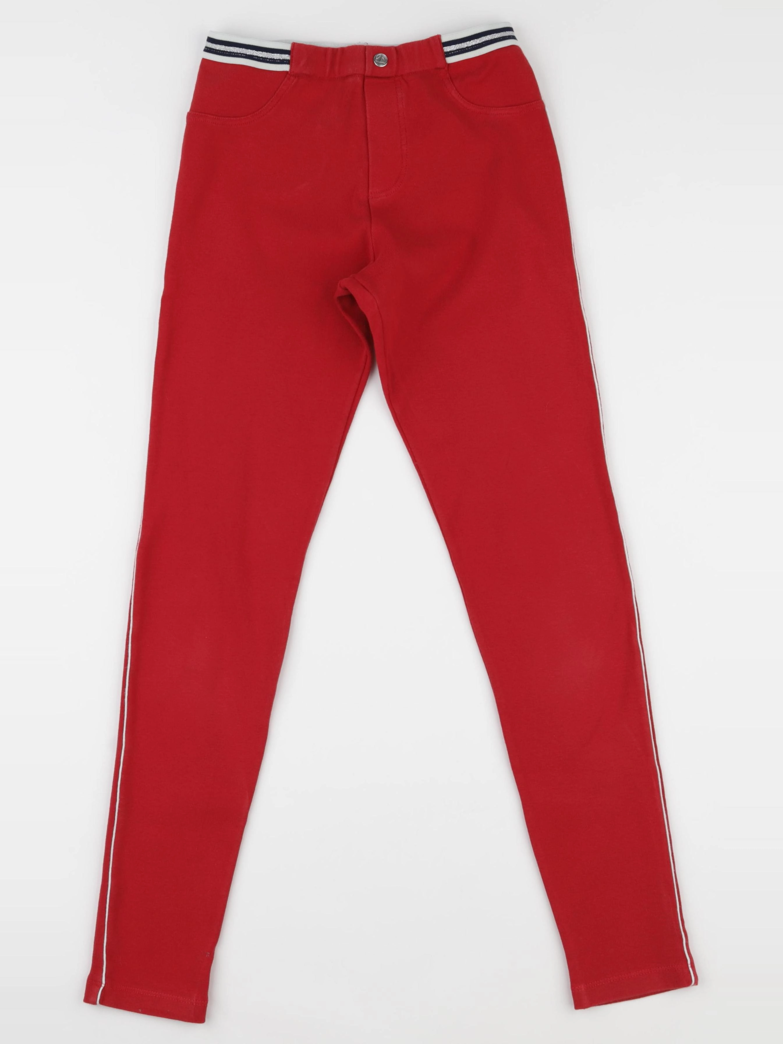 Petit Bateau - legging rouge - 12 ans