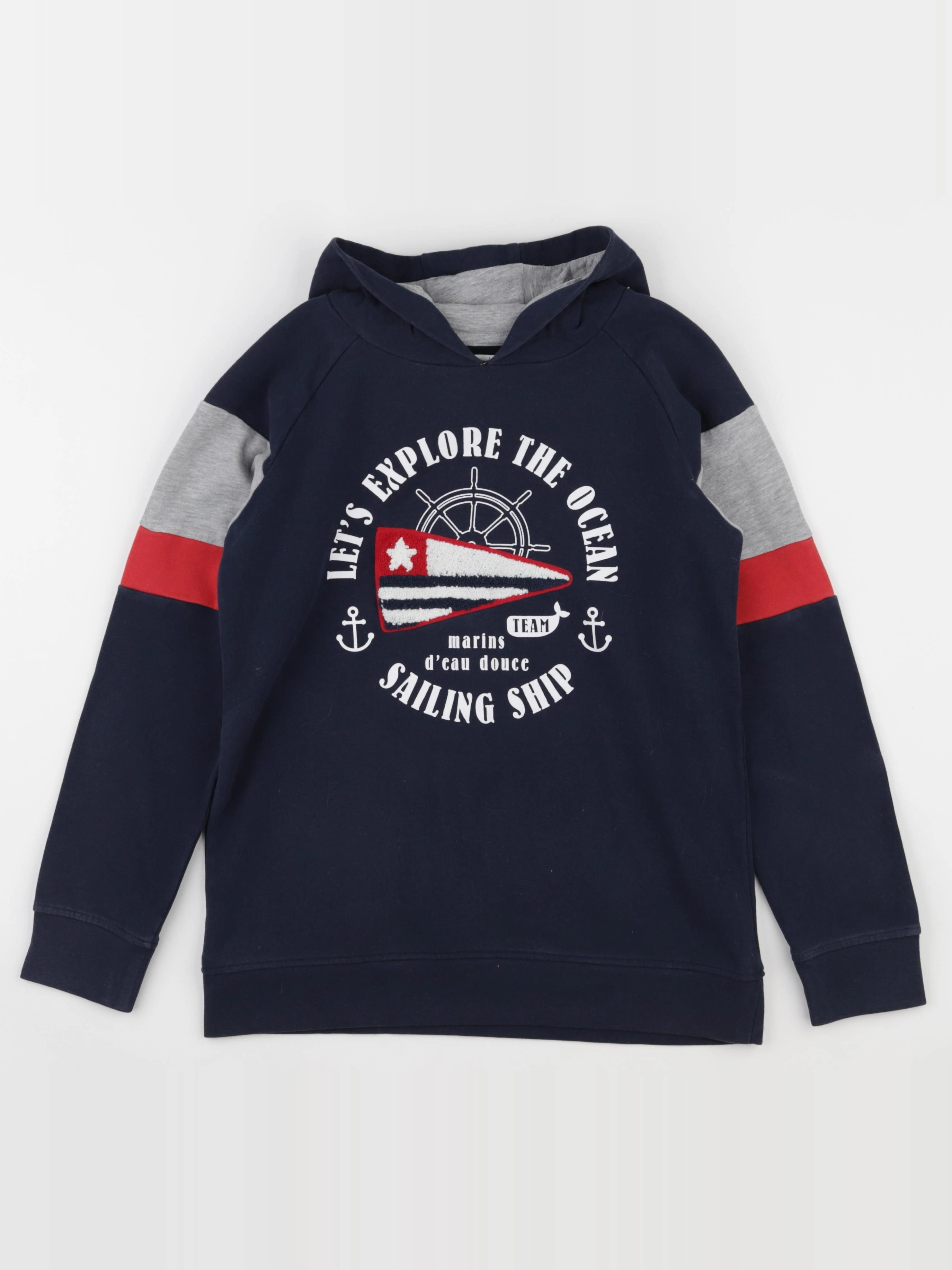Vertbaudet - sweat bleu - 12 ans
