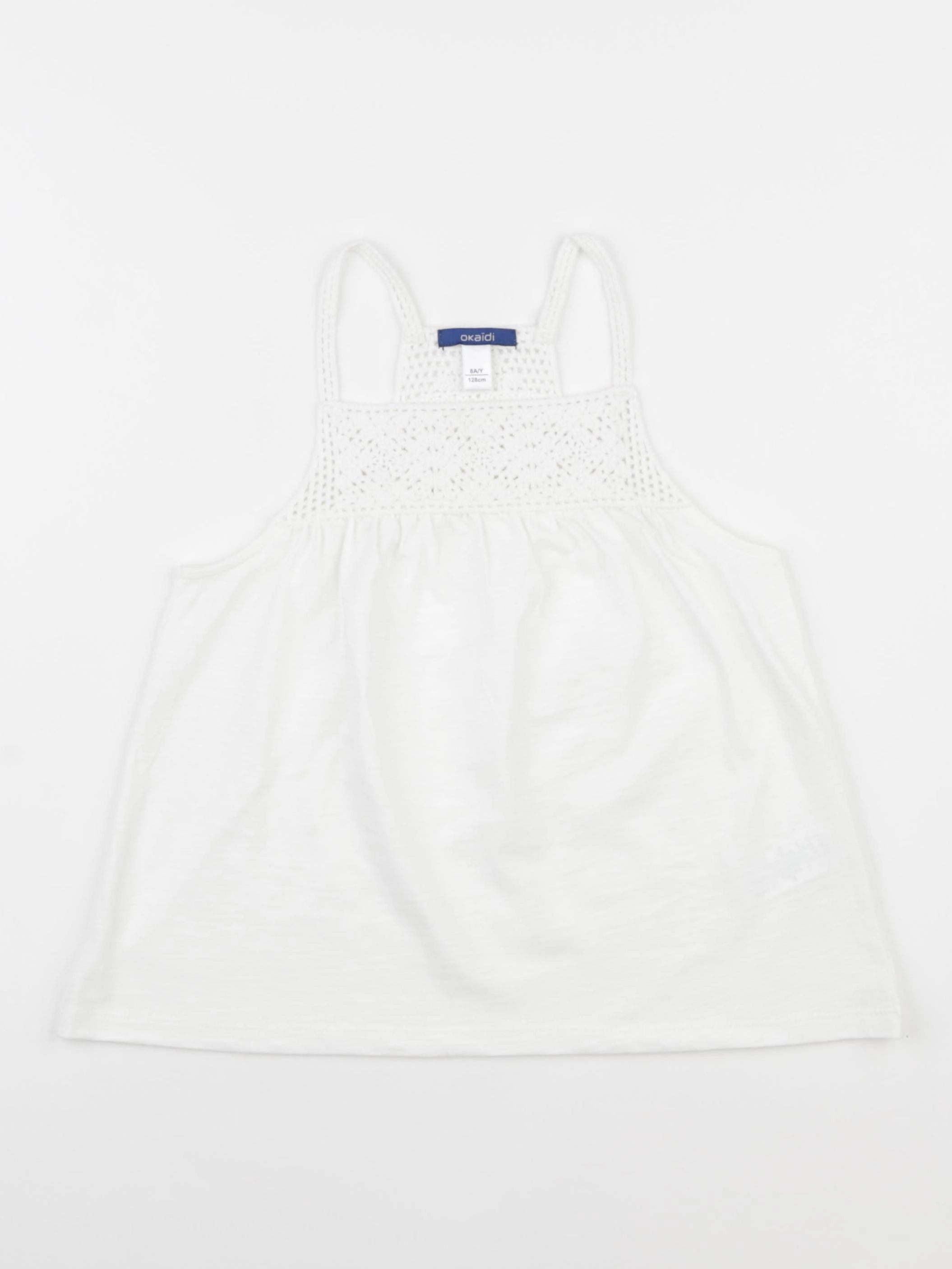 Okaidi - débardeur blanc - 8 ans