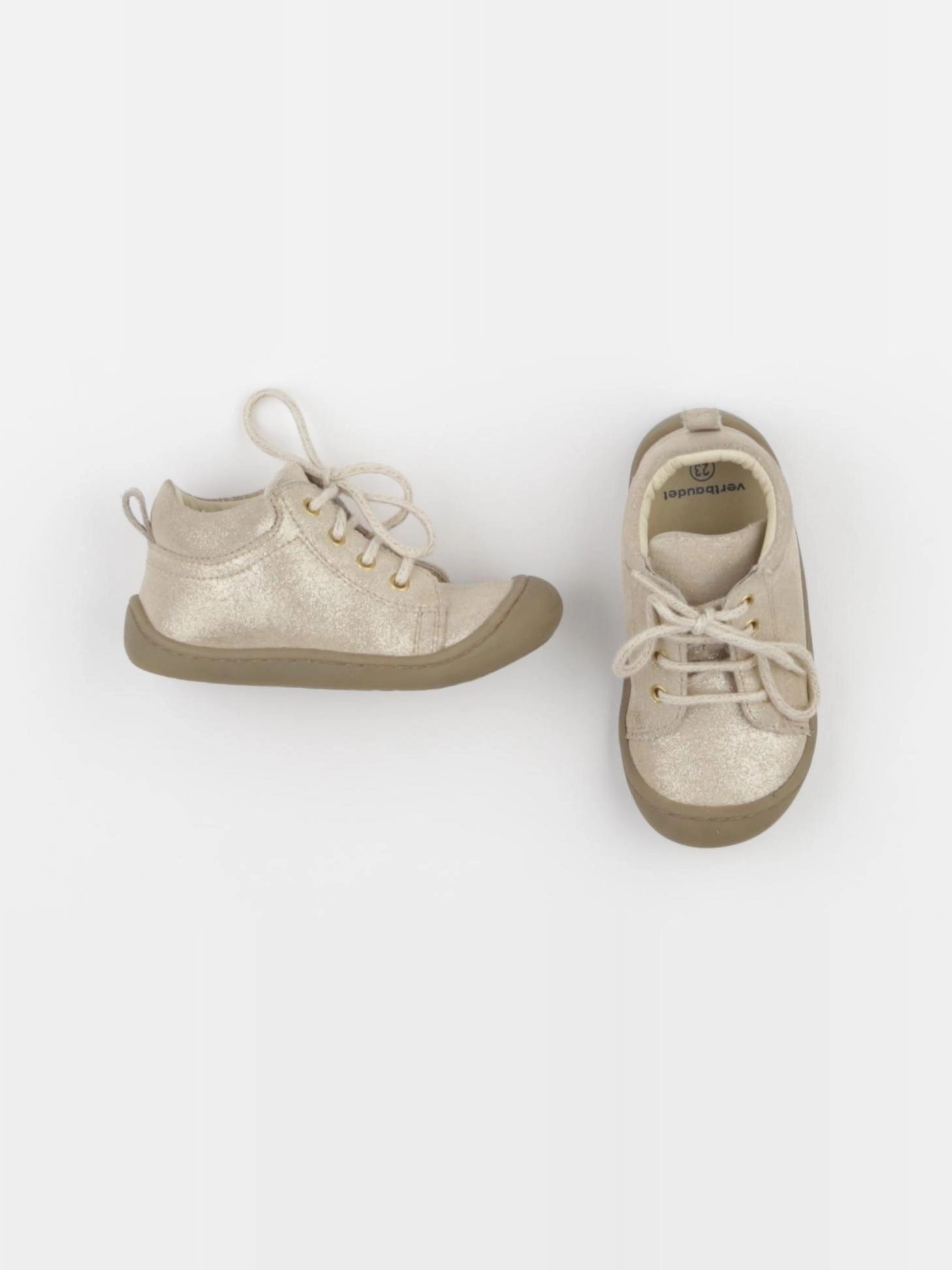 Vertbaudet - bottillons or, beige - pointure 23