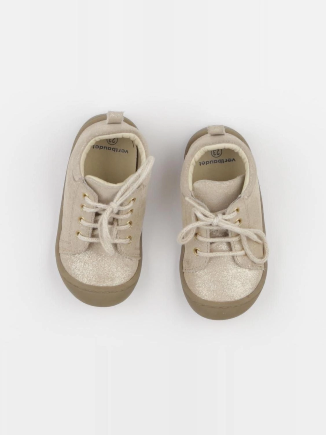 Vertbaudet - bottillons or, beige - pointure 23
