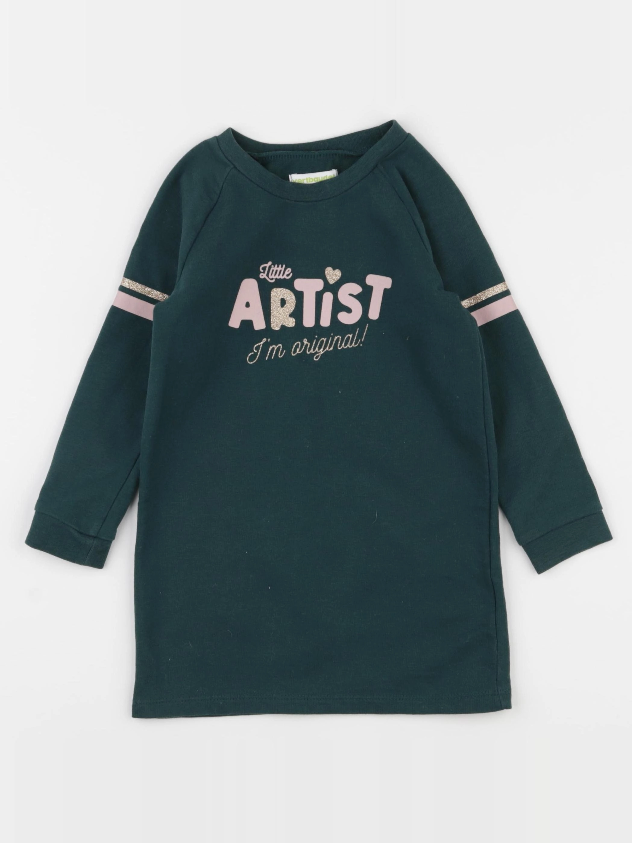 Vertbaudet - robe vert - 3 ans