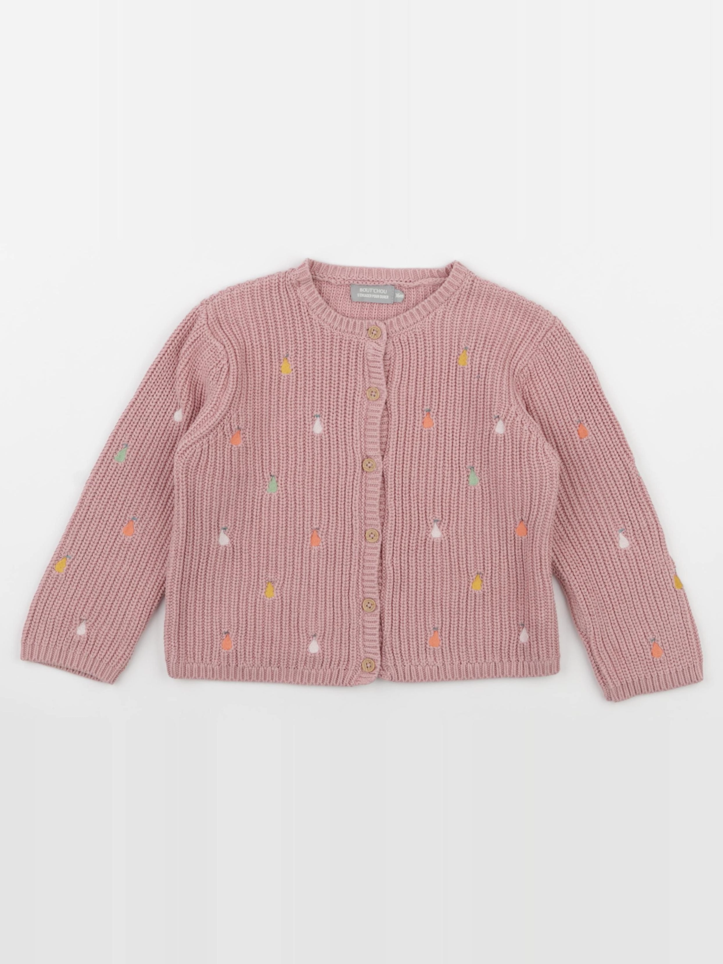 Boutchou - gilet rose - 36 mois