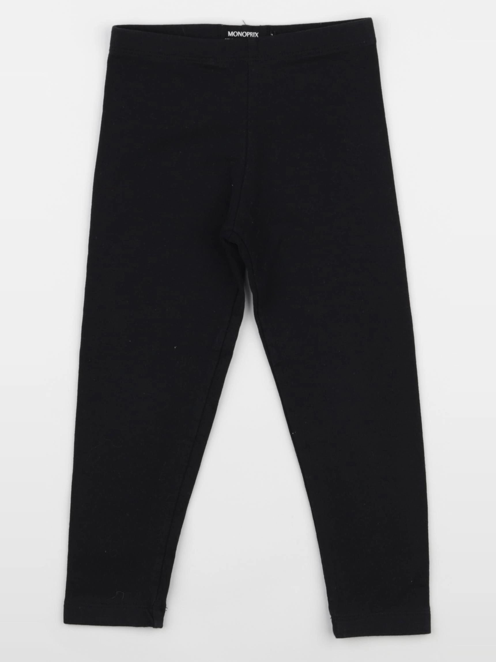 Monoprix - legging noir - 3 ans