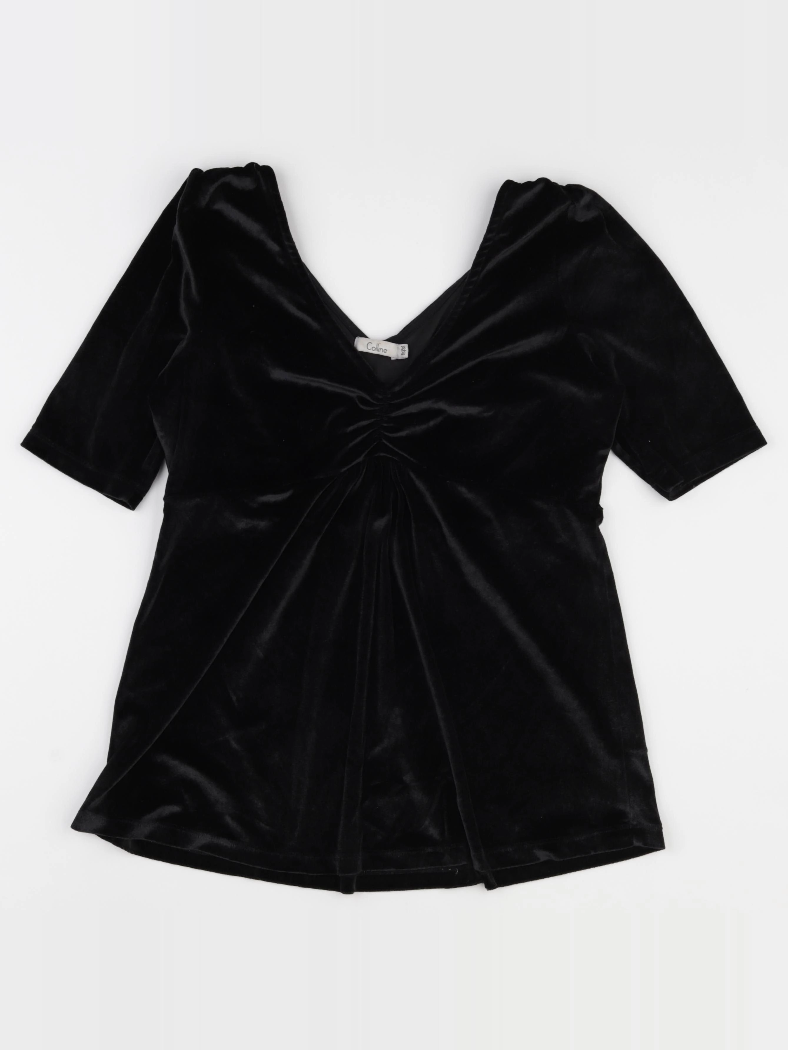 Vertbaudet - blouse velours grossesse noir - 38 à 40