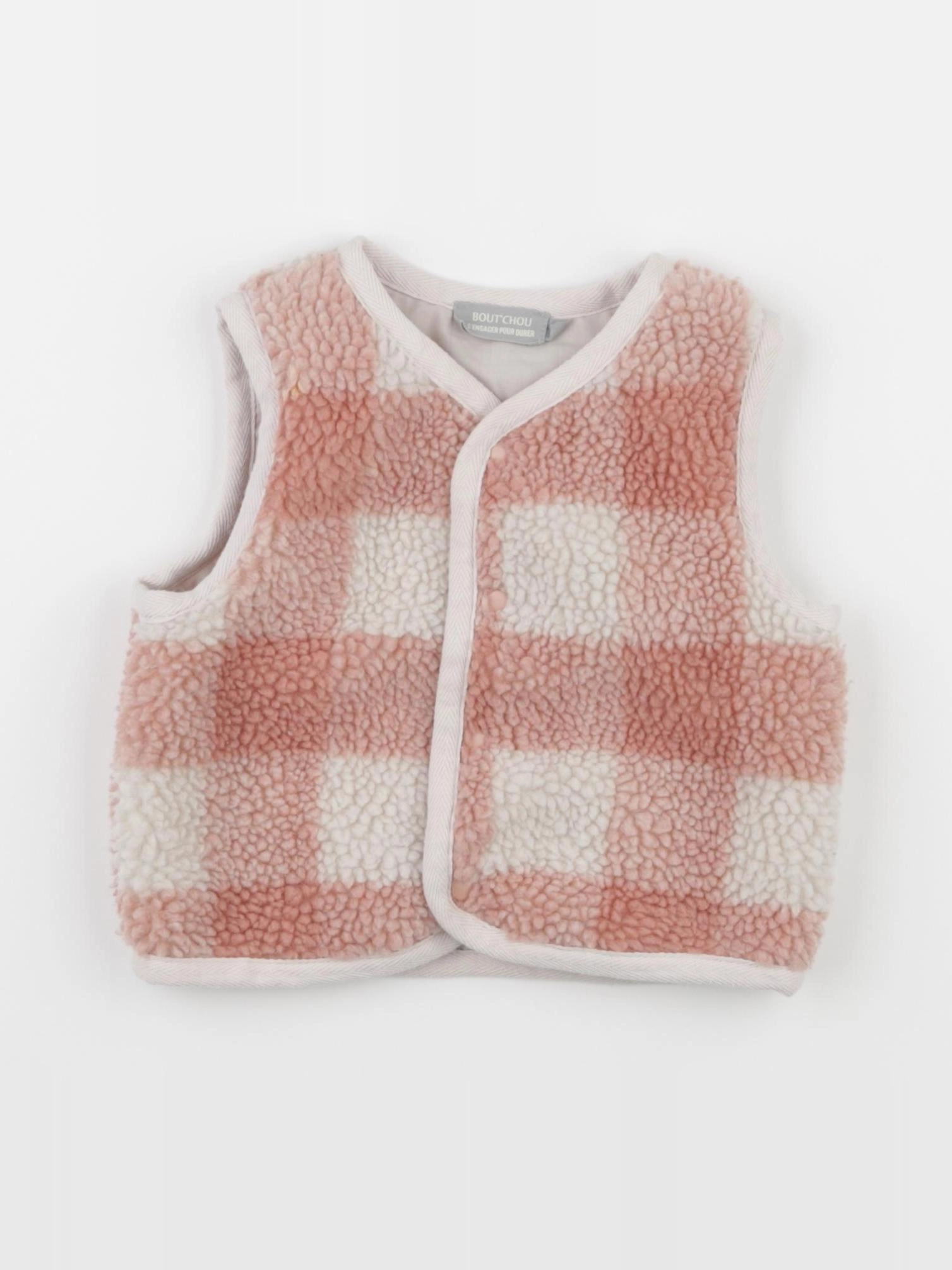 Boutchou - gilet beige, rose - 9 mois