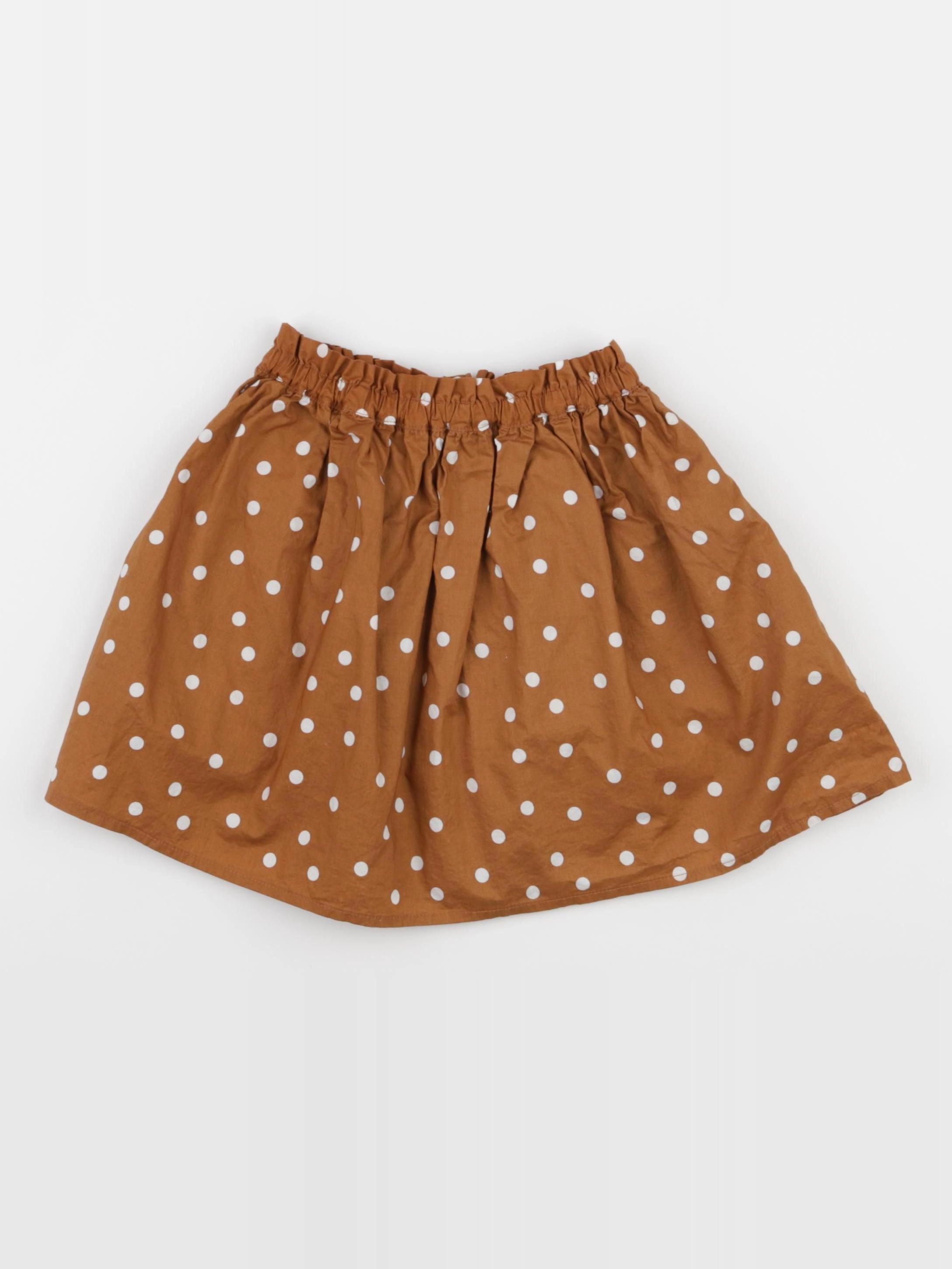 Little Cigogne - jupe marron - 4 ans