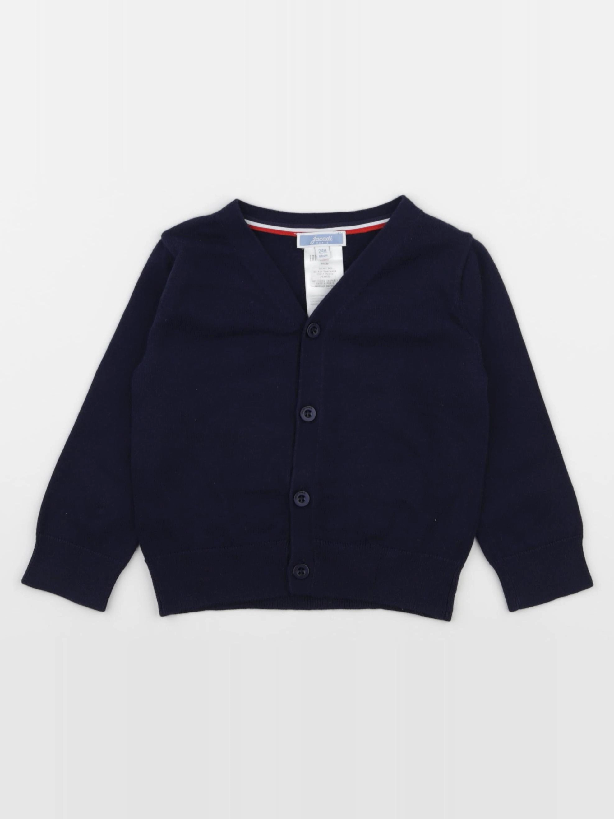 Jacadi - gilet bleu - 24 mois