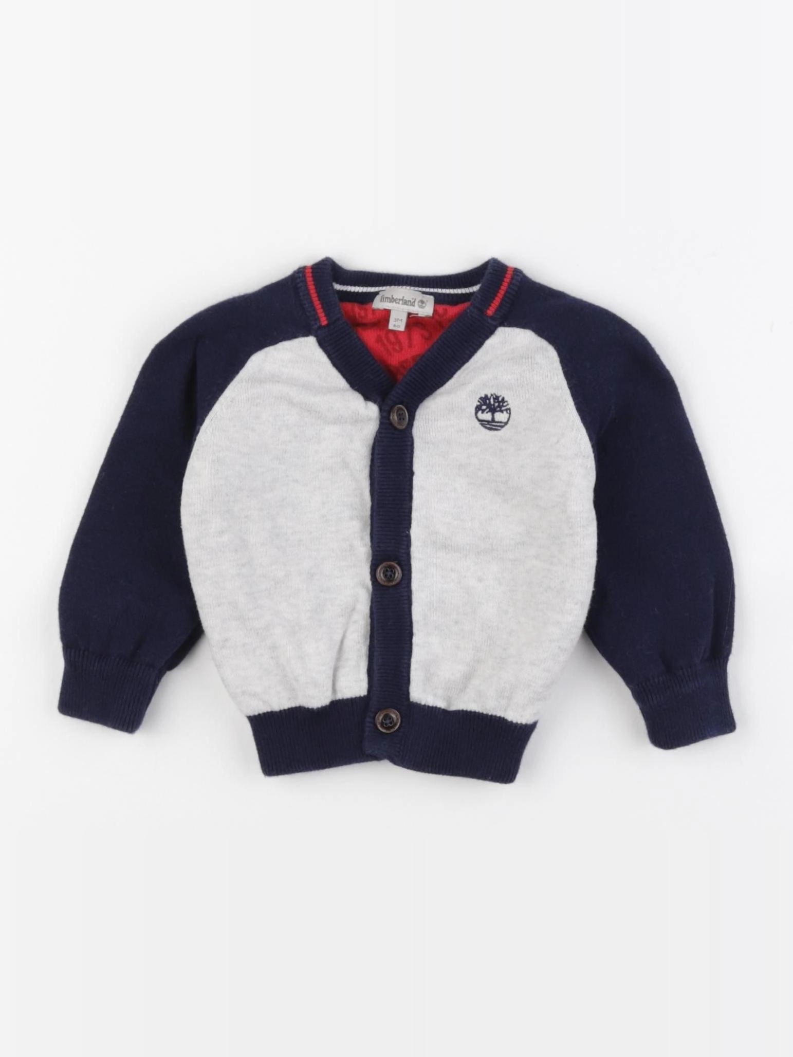 Timberland - gilet bleu, gris - 3 mois