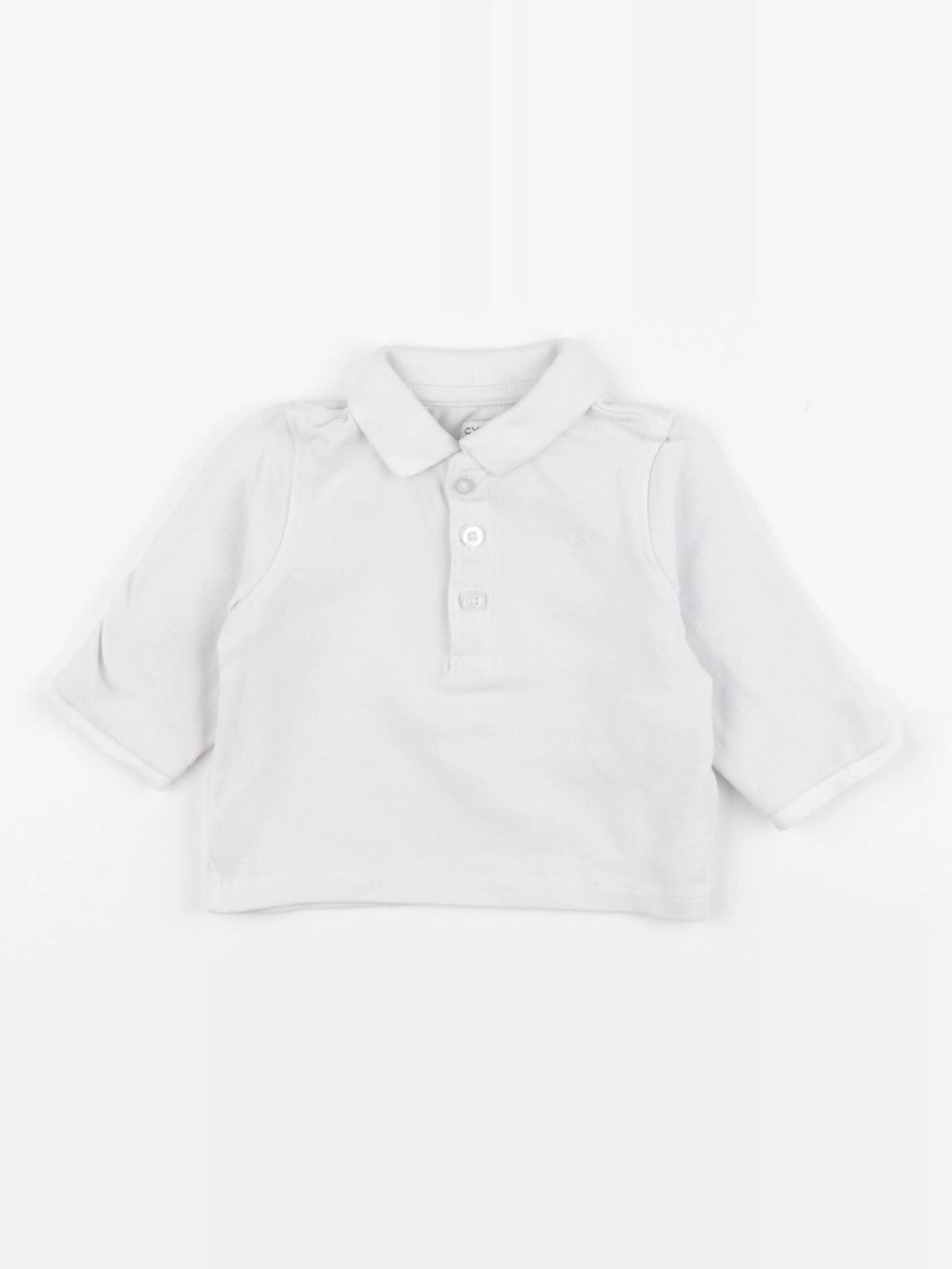 Cyrillus - polo blanc - 6 mois