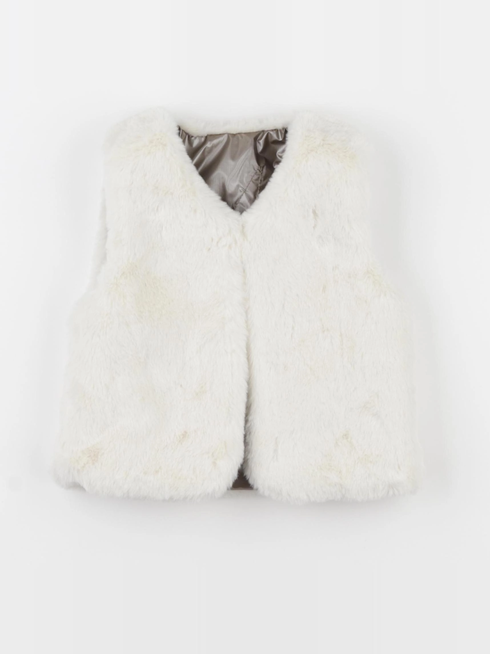 IKKS - gilet réversible beige, gris - 3 ans