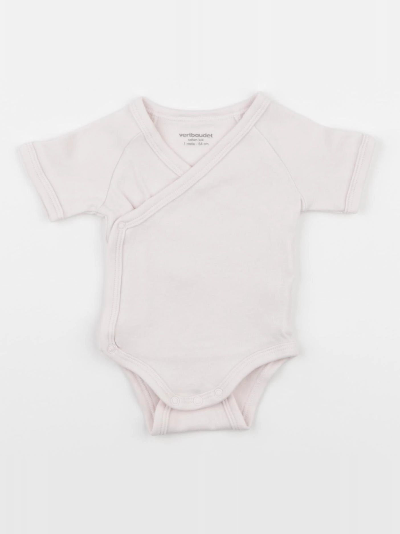 Vertbaudet - body rose - 1 mois