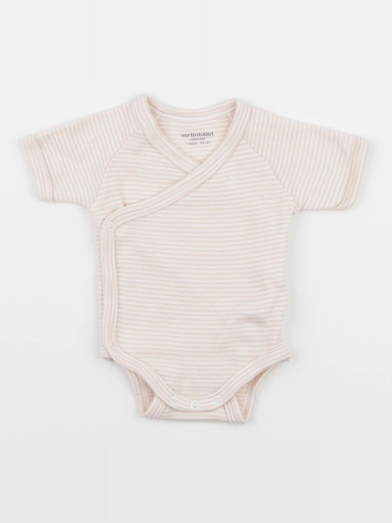 Vertbaudet - body rose - 1 mois