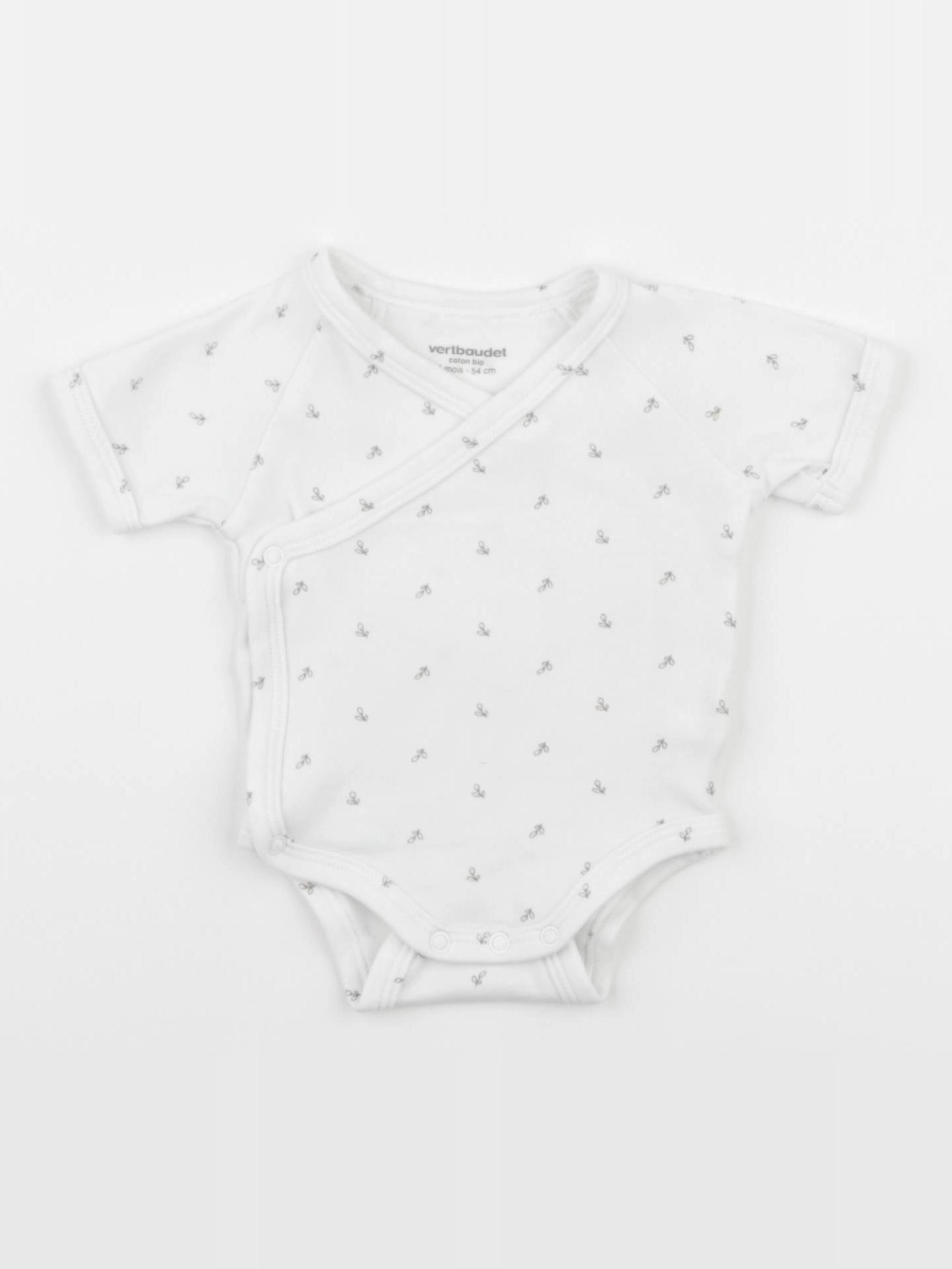 Vertbaudet - body blanc - 1 mois