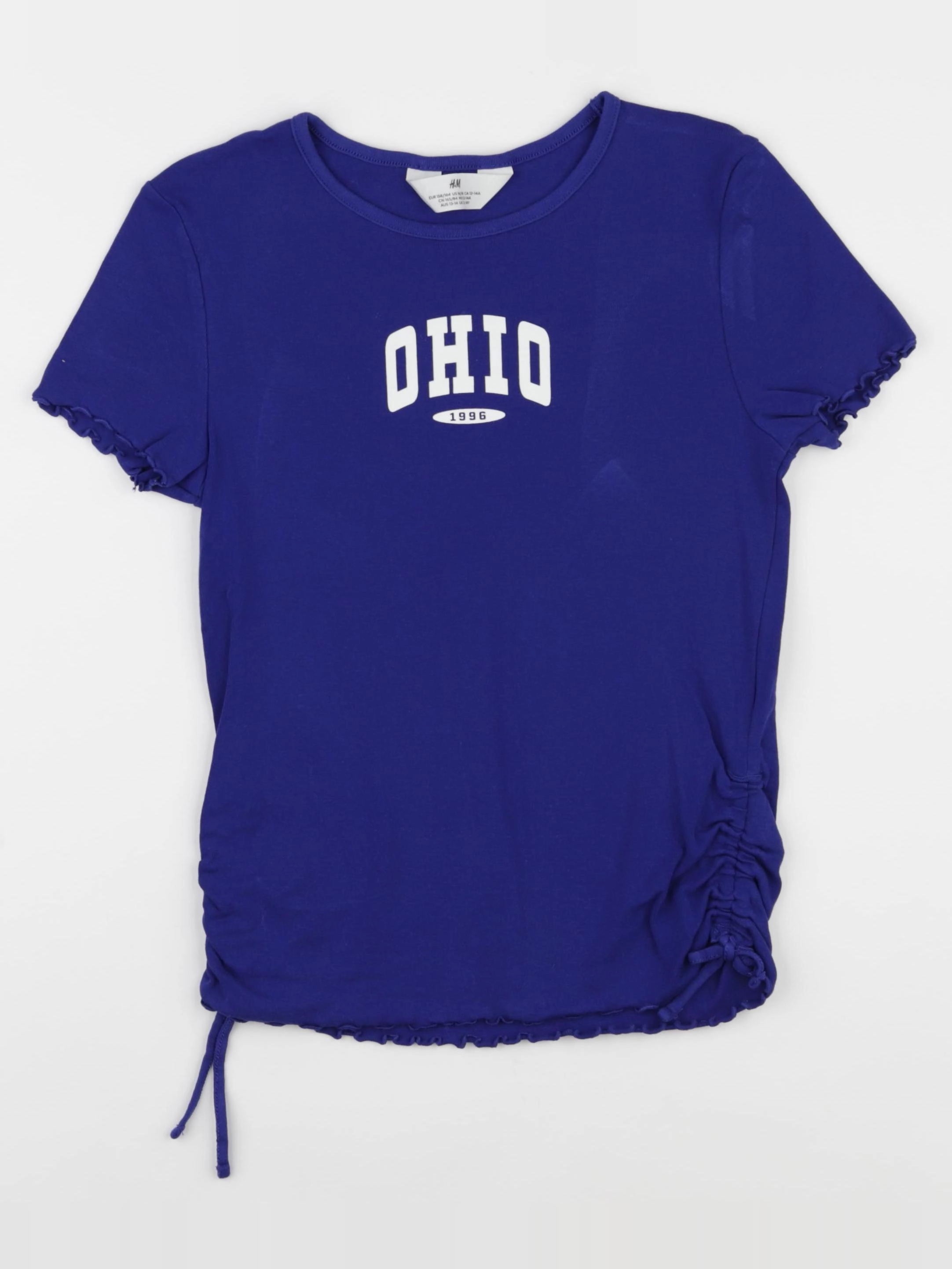 H&M - tee-shirt bleu - 12/14 ans